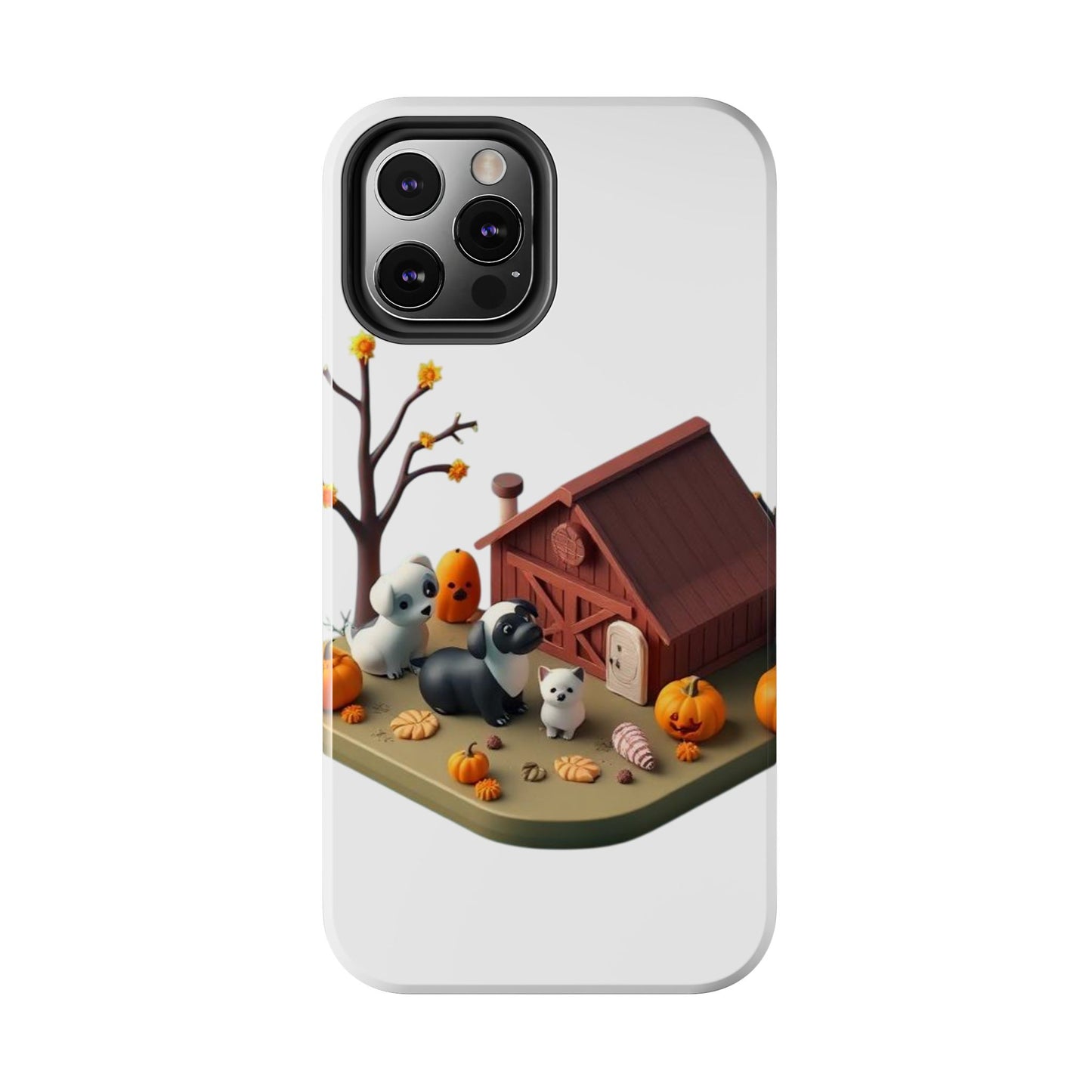 Cute Fall Farmhouse Phone Cases, Autumn Protection for Smartphones, Harvest-Themed Gift, Halloween Decor, Animal Print Cover