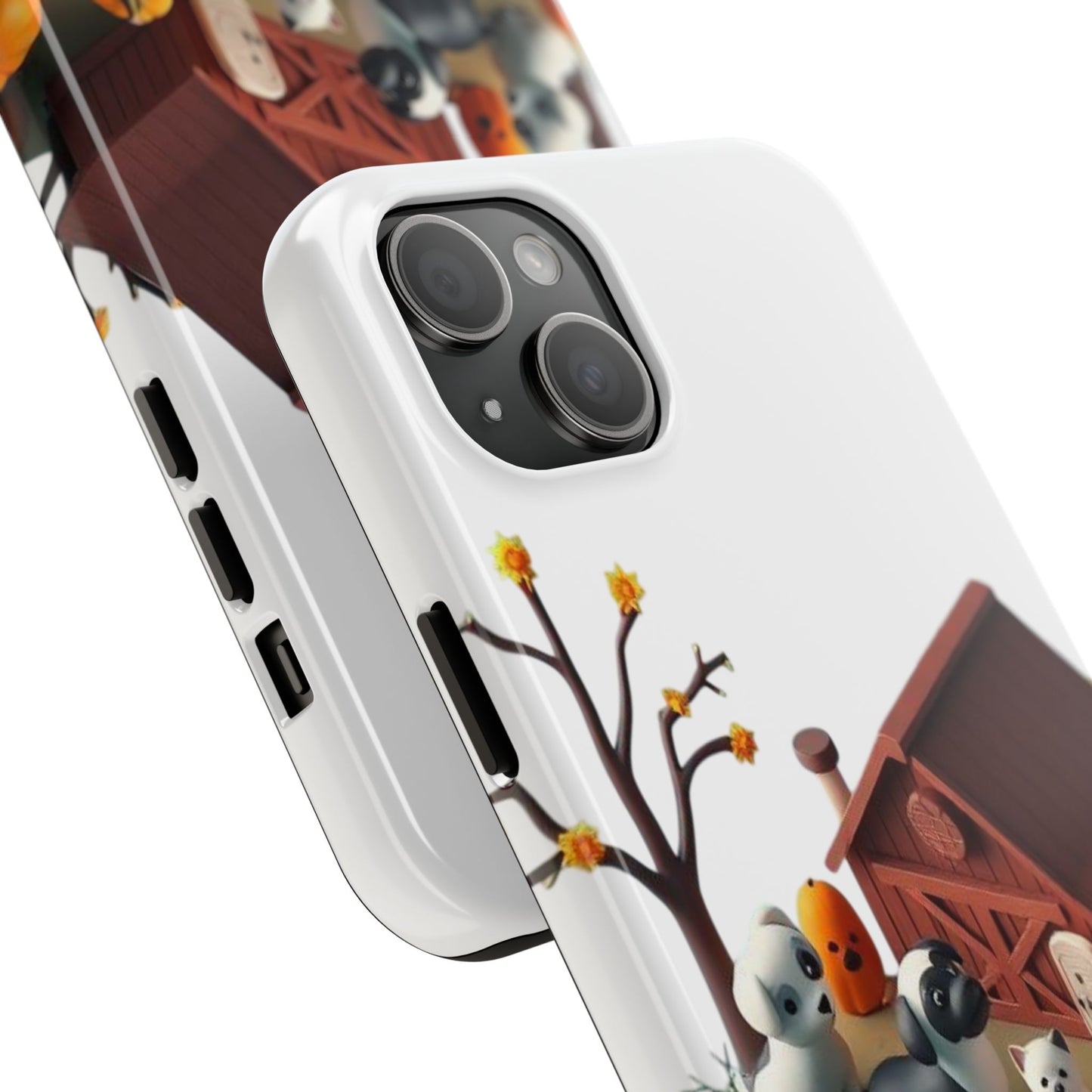 Cute Fall Farmhouse Phone Cases, Autumn Protection for Smartphones, Harvest-Themed Gift, Halloween Decor, Animal Print Cover