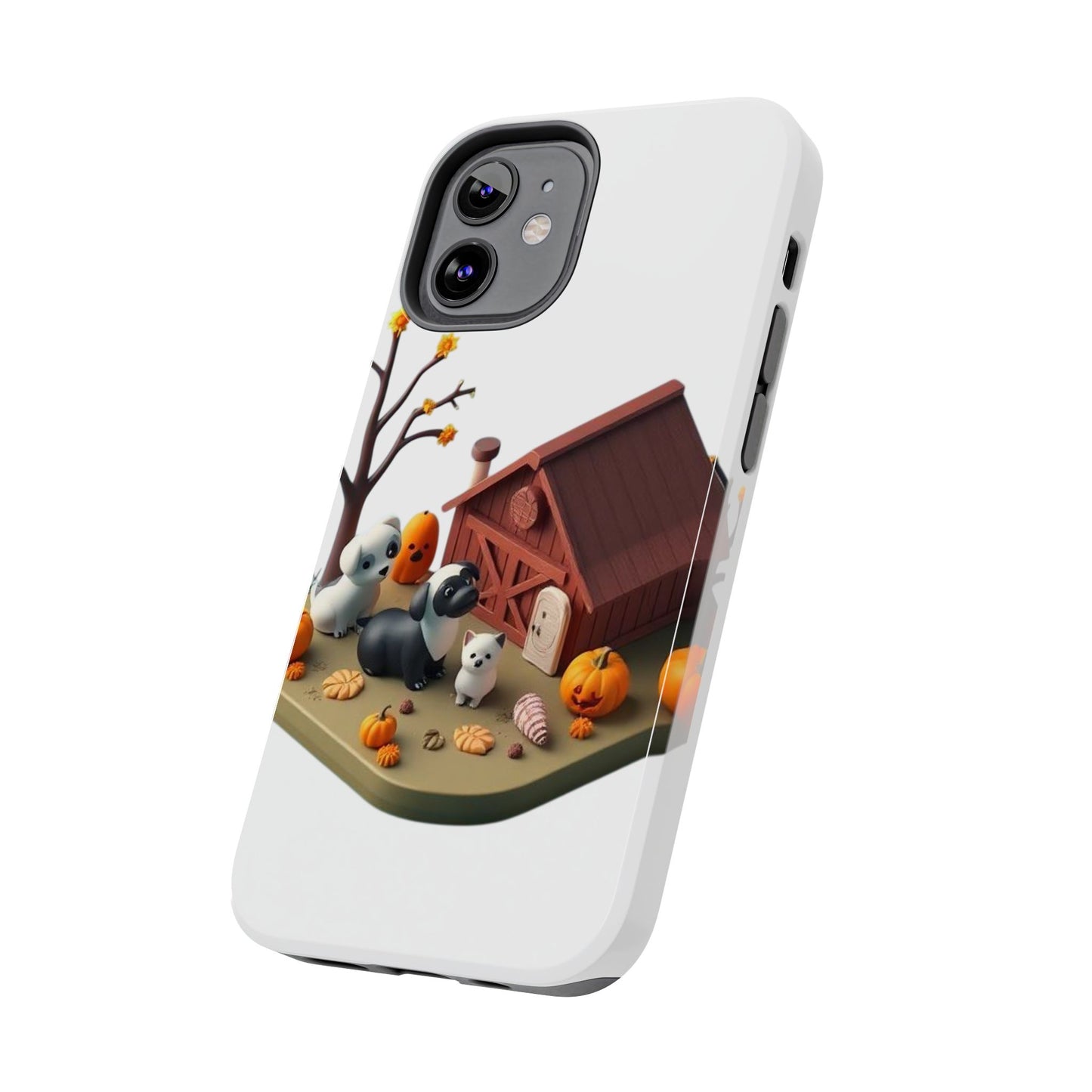 Cute Fall Farmhouse Phone Cases, Autumn Protection for Smartphones, Harvest-Themed Gift, Halloween Decor, Animal Print Cover