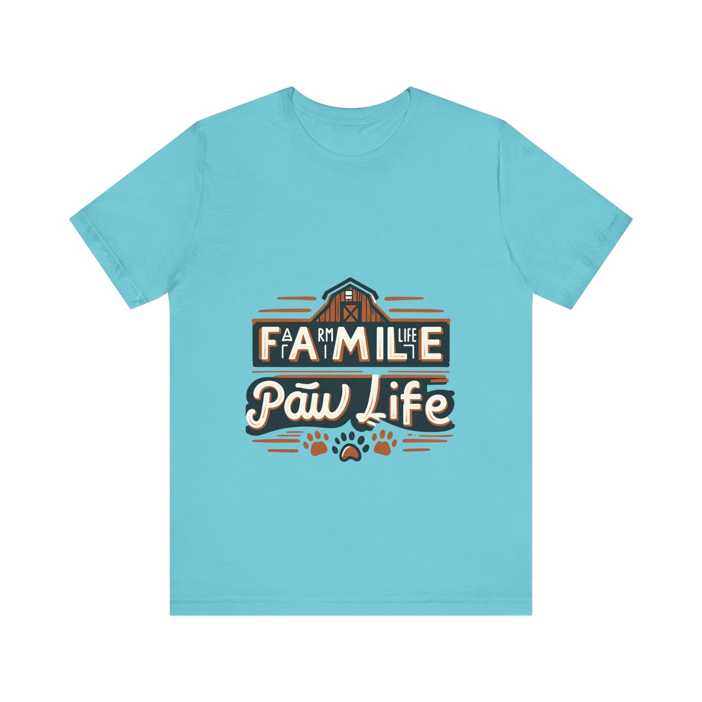Unisex Jersey Short Sleeve Tee, Family Pet Shirt, Paw Life Graphic Top, Animal Lover Tee, Dog Mom Gift, Casual Wear for Pet Lovers