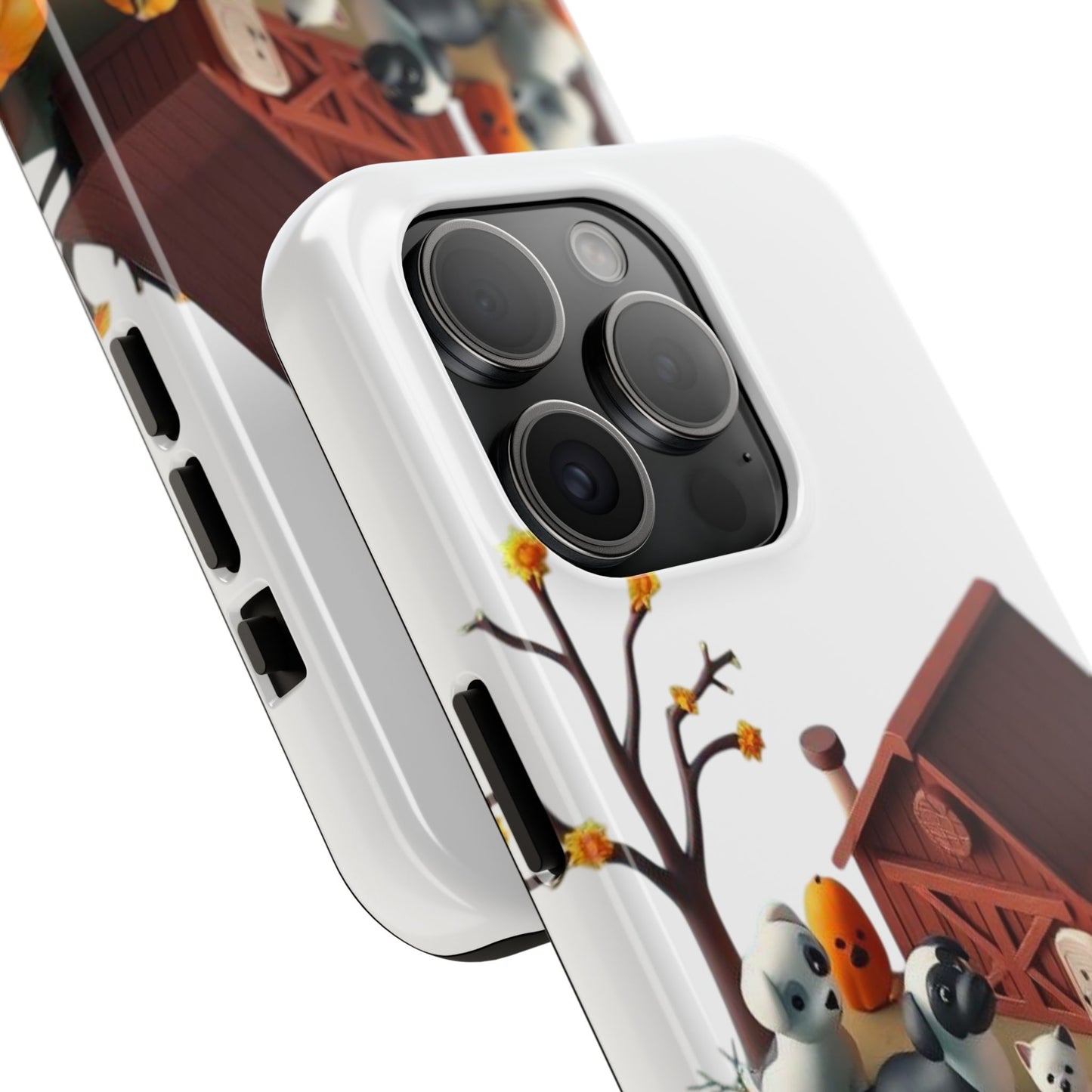Cute Fall Farmhouse Phone Cases, Autumn Protection for Smartphones, Harvest-Themed Gift, Halloween Decor, Animal Print Cover