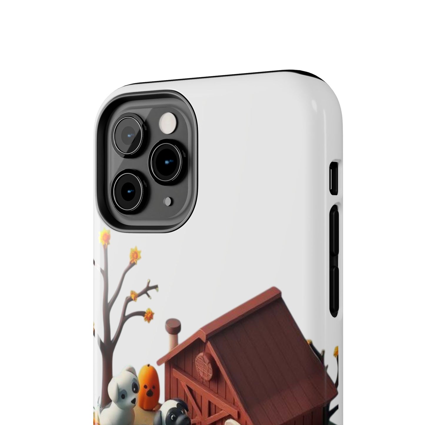 Cute Fall Farmhouse Phone Cases, Autumn Protection for Smartphones, Harvest-Themed Gift, Halloween Decor, Animal Print Cover