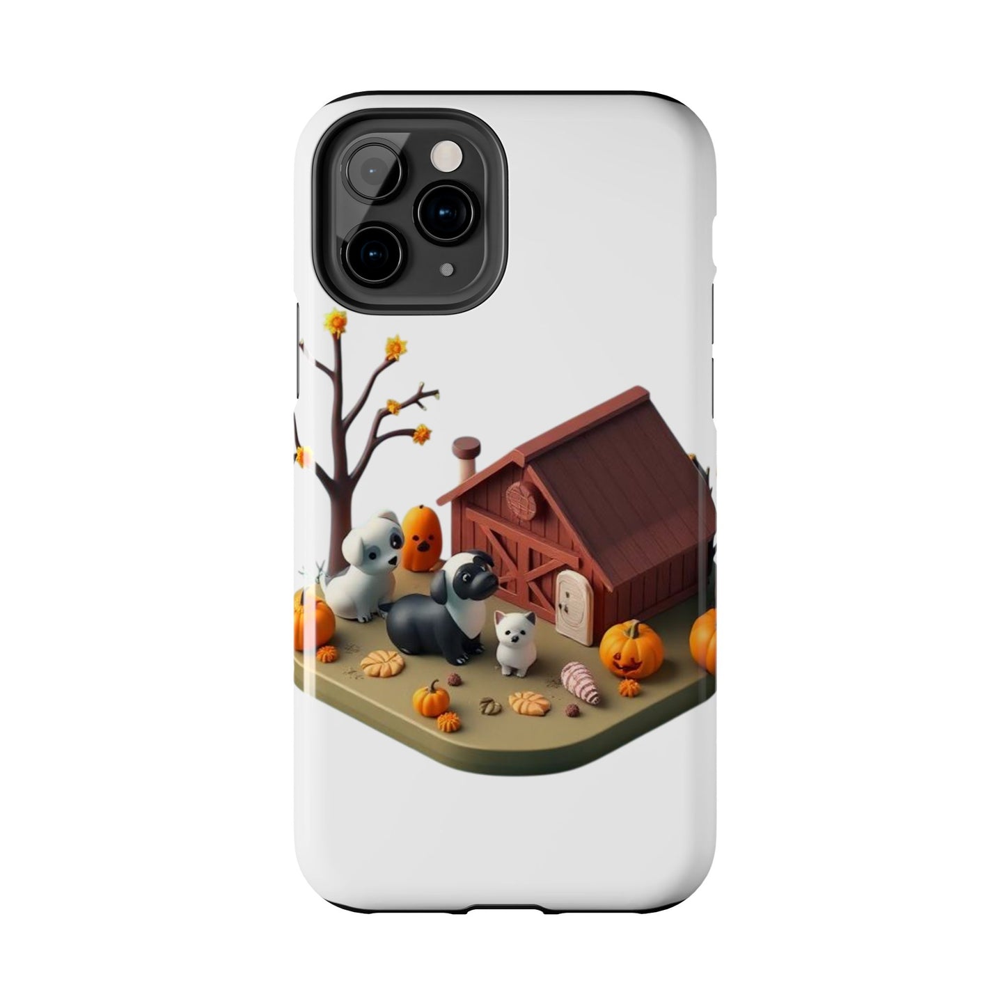 Cute Fall Farmhouse Phone Cases, Autumn Protection for Smartphones, Harvest-Themed Gift, Halloween Decor, Animal Print Cover