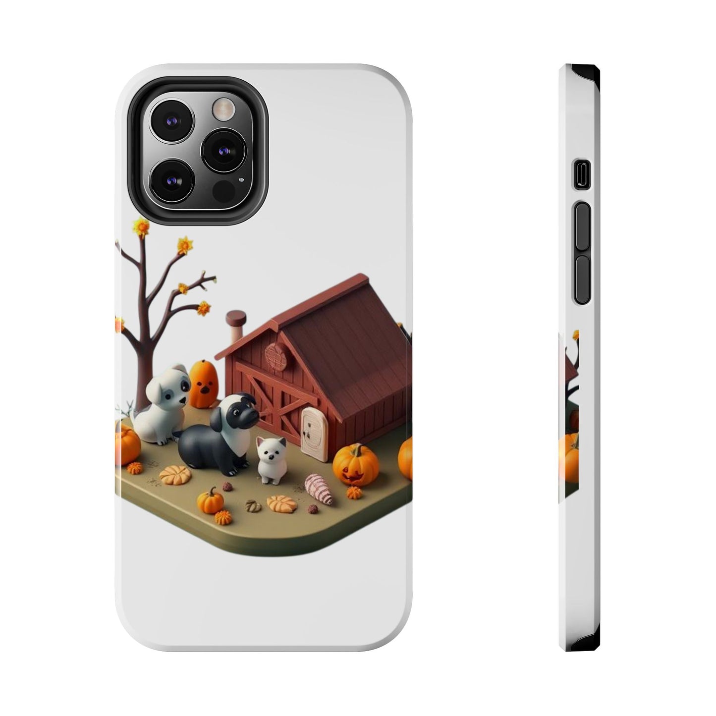 Cute Fall Farmhouse Phone Cases, Autumn Protection for Smartphones, Harvest-Themed Gift, Halloween Decor, Animal Print Cover