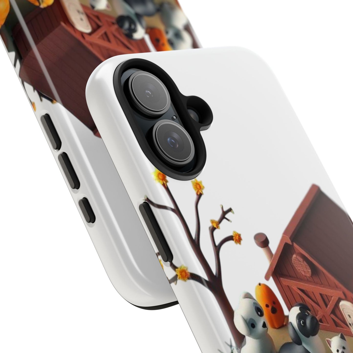 Cute Fall Farmhouse Phone Cases, Autumn Protection for Smartphones, Harvest-Themed Gift, Halloween Decor, Animal Print Cover
