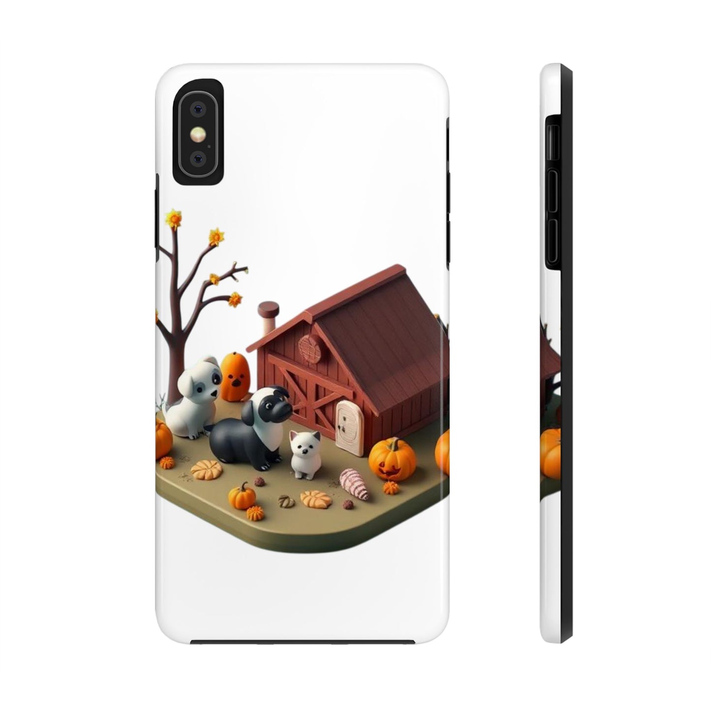 Cute Fall Farmhouse Phone Cases, Autumn Protection for Smartphones, Harvest-Themed Gift, Halloween Decor, Animal Print Cover