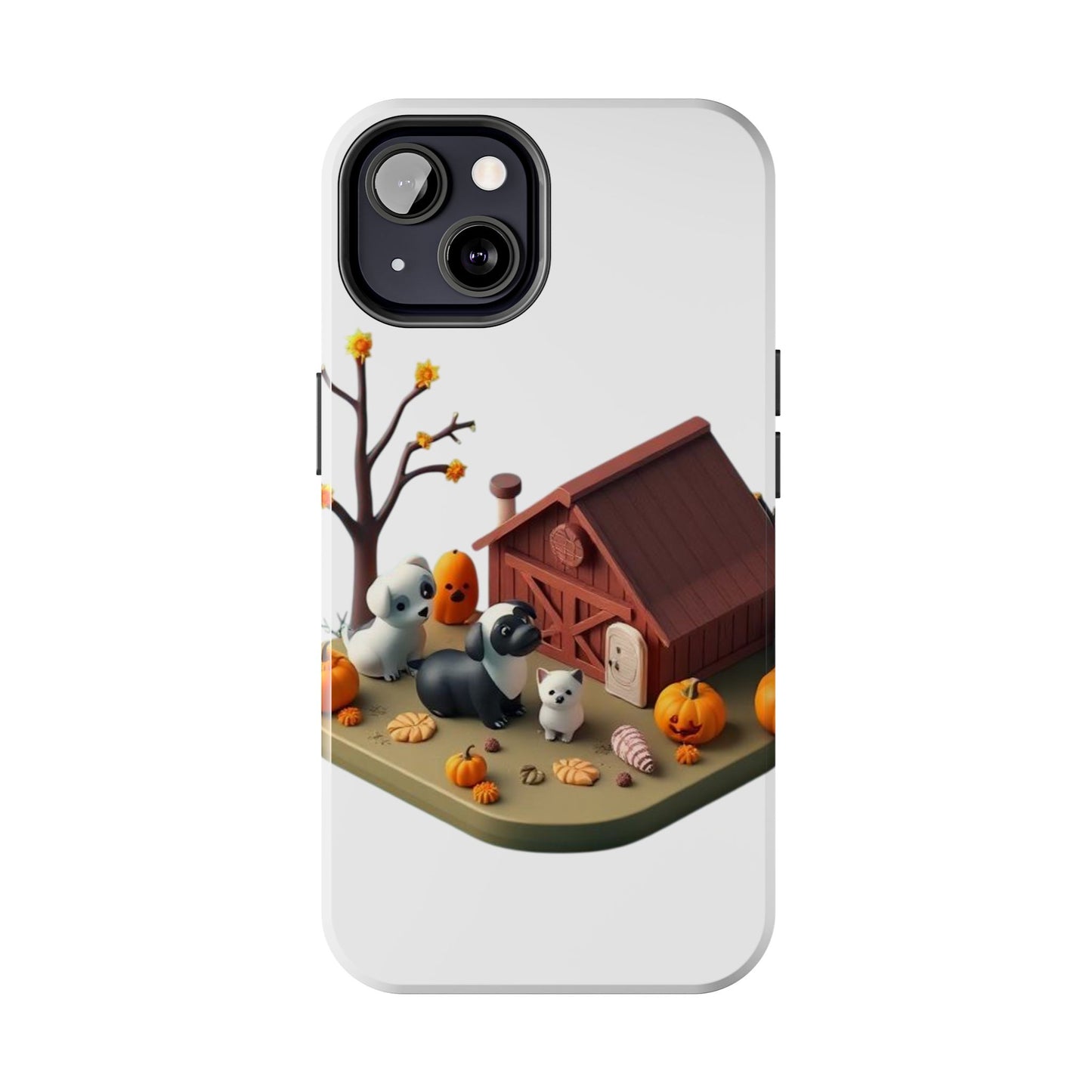 Cute Fall Farmhouse Phone Cases, Autumn Protection for Smartphones, Harvest-Themed Gift, Halloween Decor, Animal Print Cover