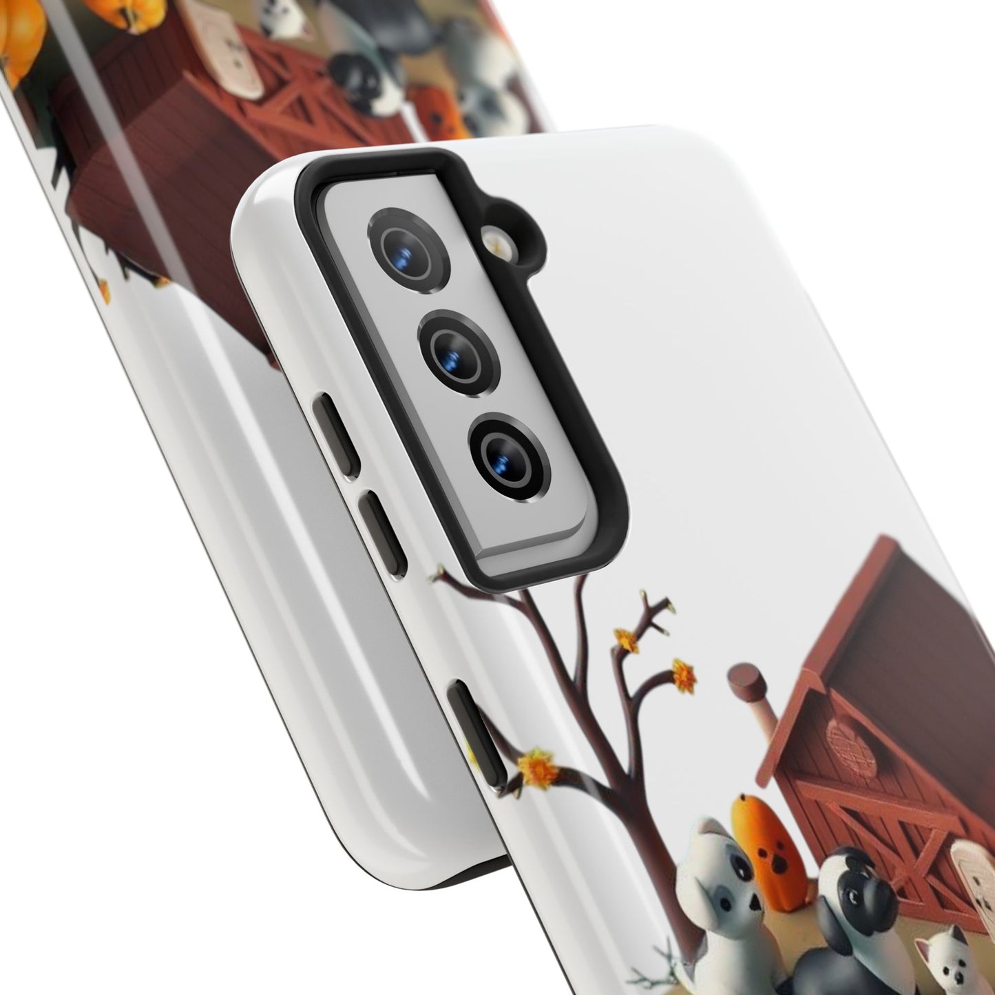 Cute Fall Farmhouse Phone Cases, Autumn Protection for Smartphones, Harvest-Themed Gift, Halloween Decor, Animal Print Cover