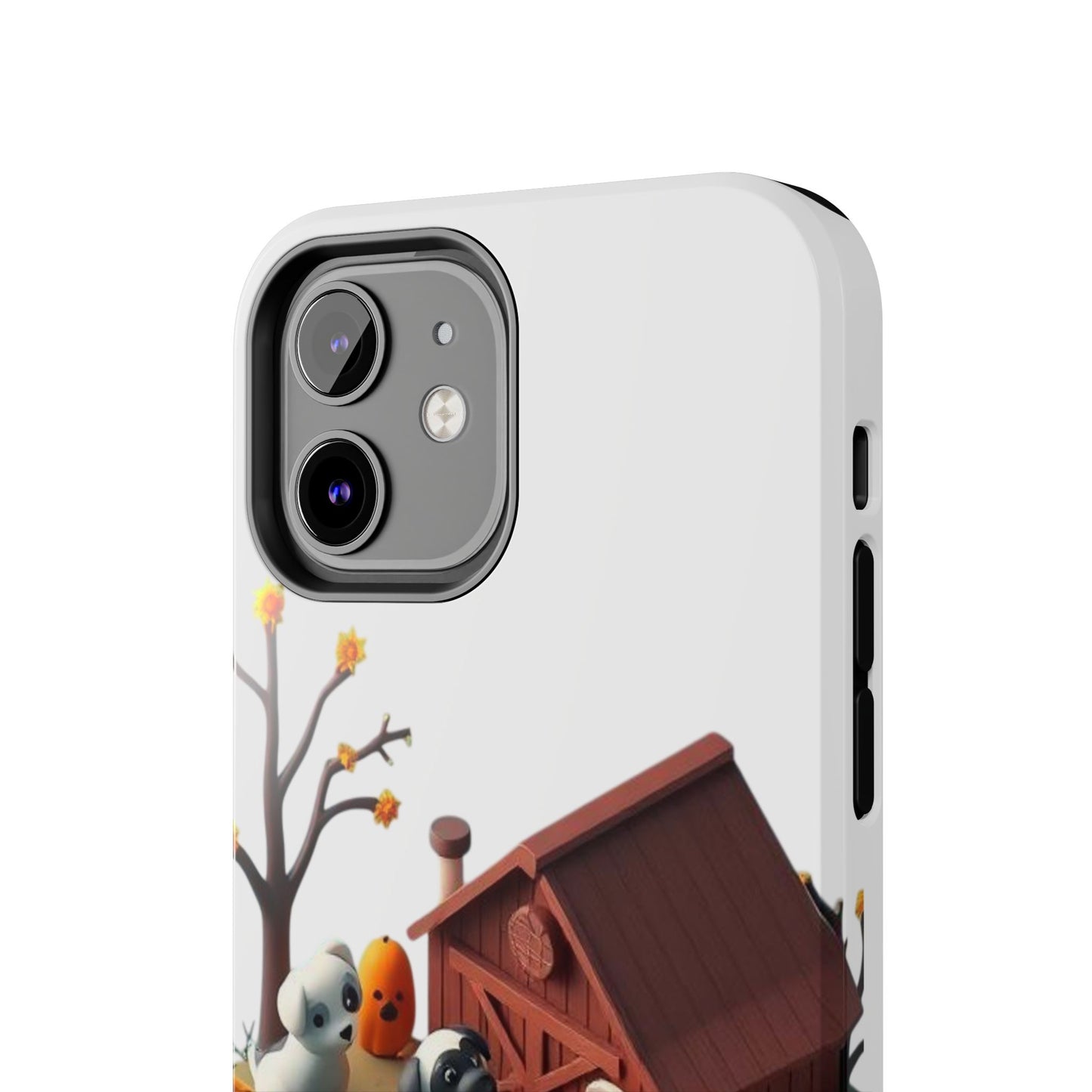 Cute Fall Farmhouse Phone Cases, Autumn Protection for Smartphones, Harvest-Themed Gift, Halloween Decor, Animal Print Cover