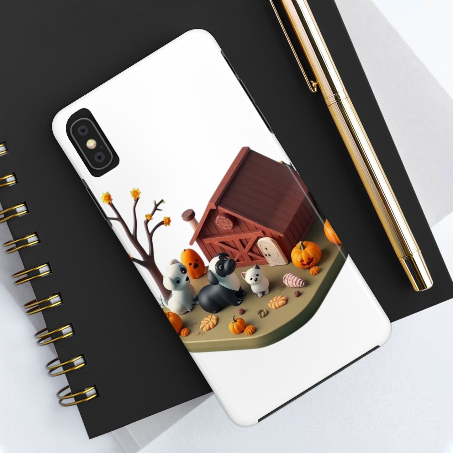 Cute Fall Farmhouse Phone Cases, Autumn Protection for Smartphones, Harvest-Themed Gift, Halloween Decor, Animal Print Cover