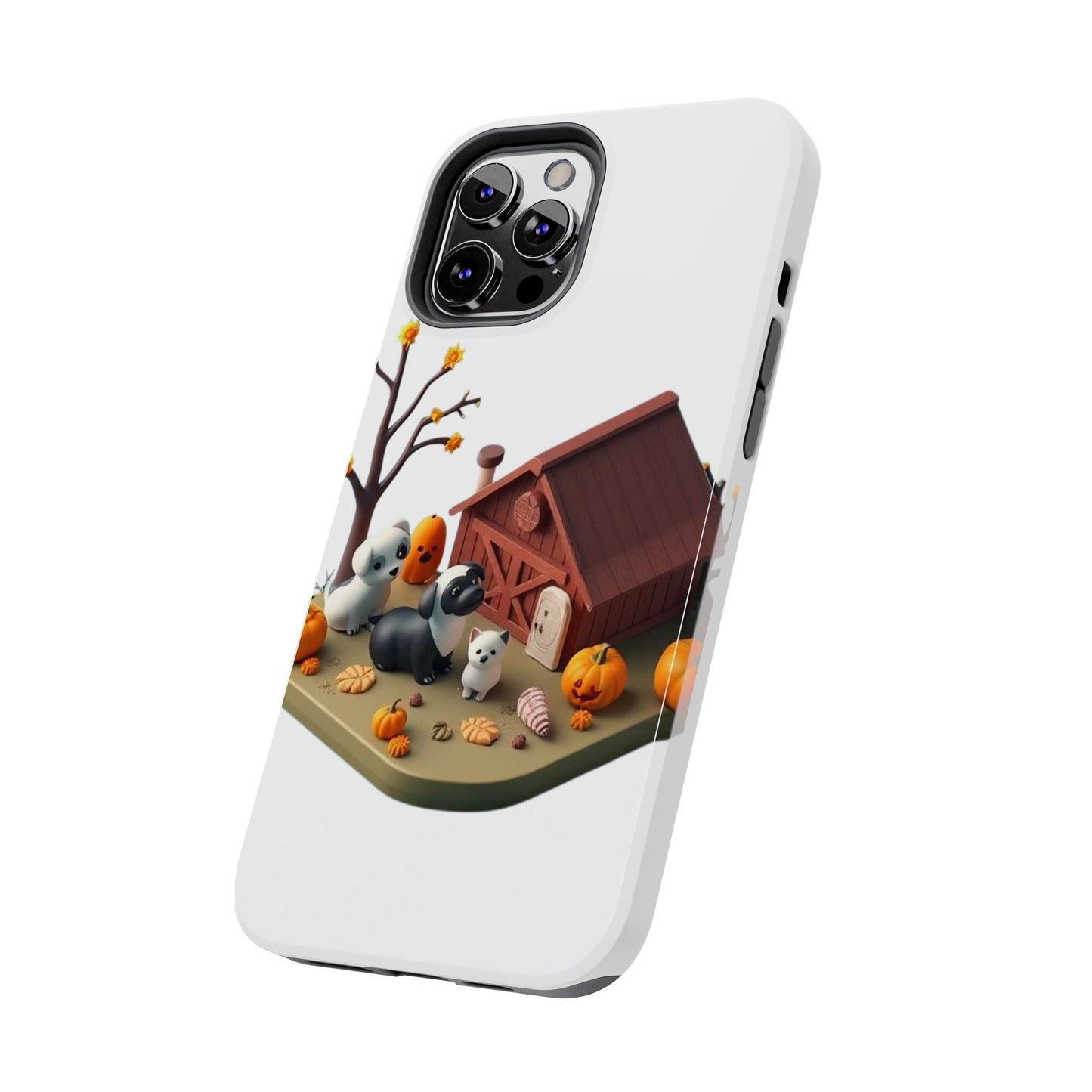 Cute Fall Farmhouse Phone Cases, Autumn Protection for Smartphones, Harvest-Themed Gift, Halloween Decor, Animal Print Cover