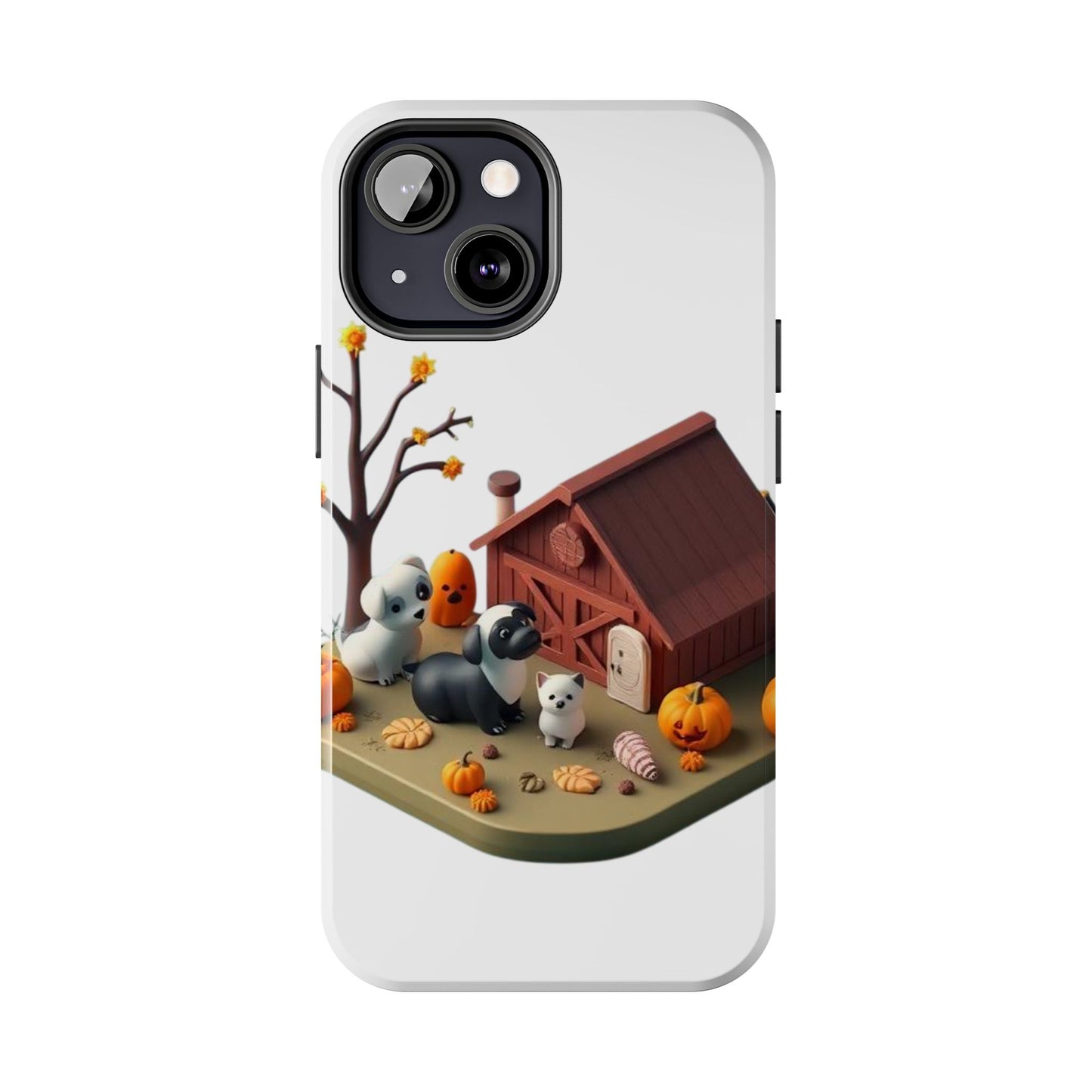 Cute Fall Farmhouse Phone Cases, Autumn Protection for Smartphones, Harvest-Themed Gift, Halloween Decor, Animal Print Cover