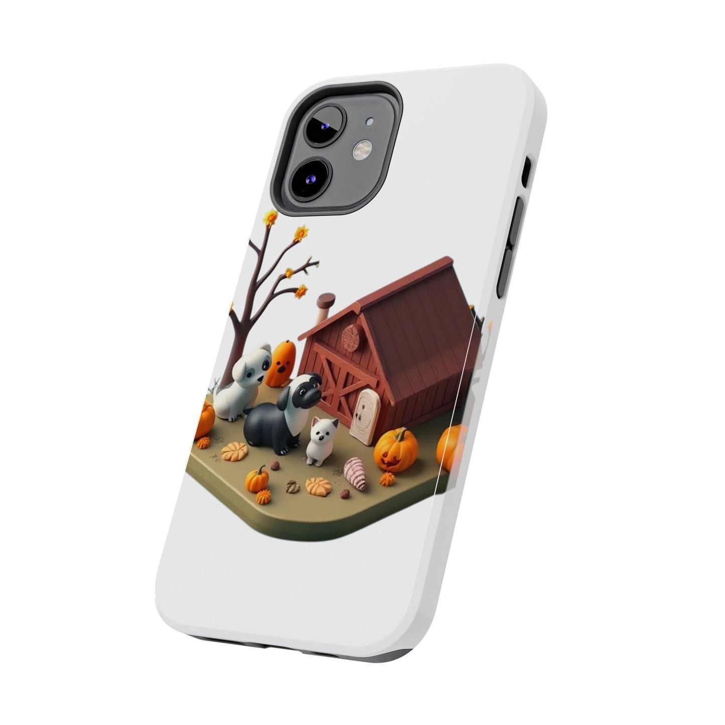 Cute Fall Farmhouse Phone Cases, Autumn Protection for Smartphones, Harvest-Themed Gift, Halloween Decor, Animal Print Cover