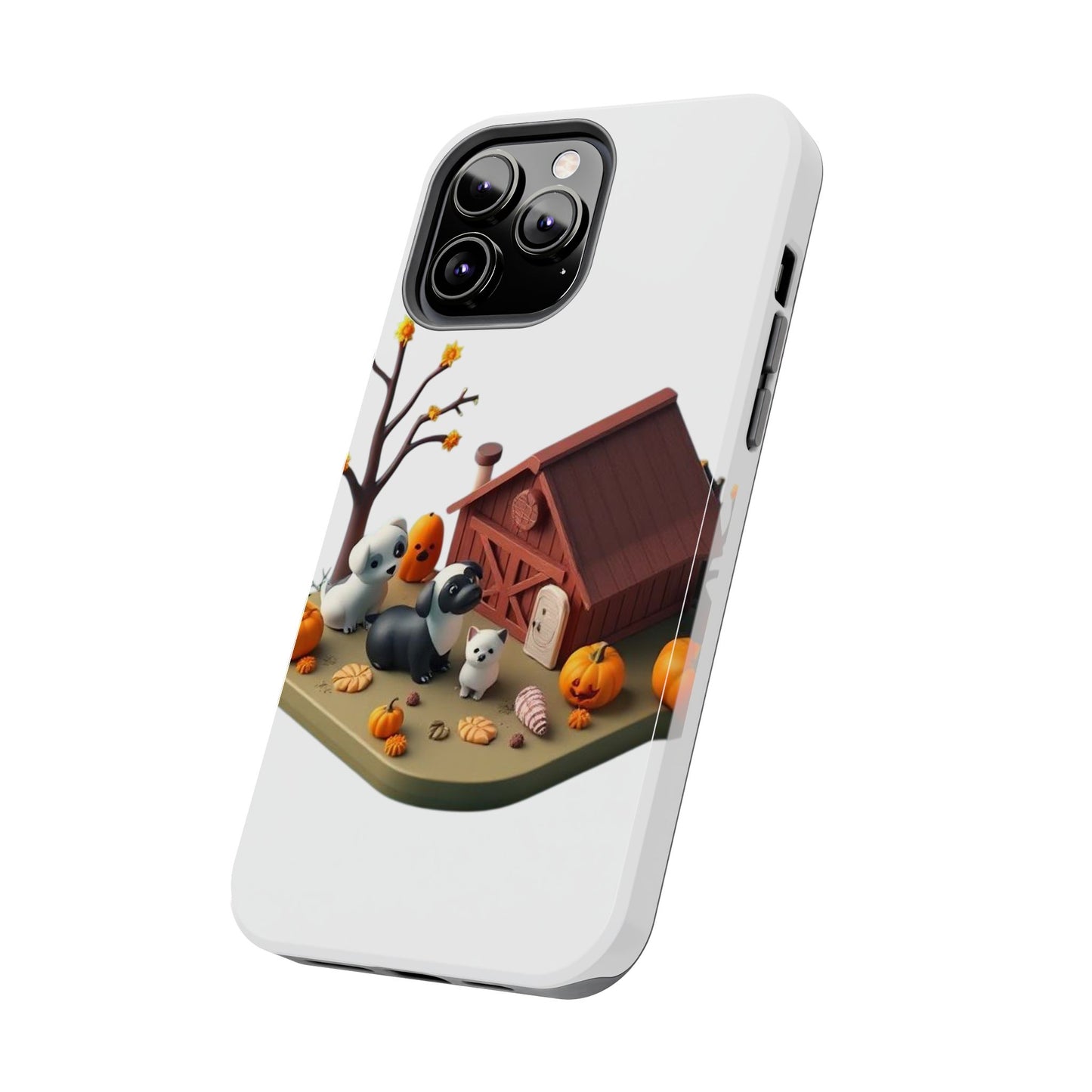 Cute Fall Farmhouse Phone Cases, Autumn Protection for Smartphones, Harvest-Themed Gift, Halloween Decor, Animal Print Cover