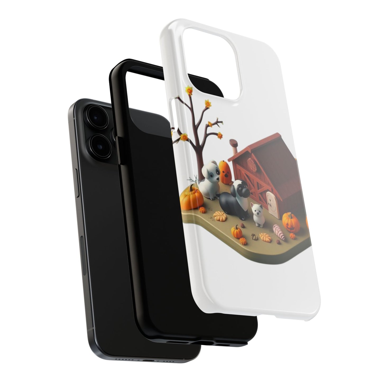 Cute Fall Farmhouse Phone Cases, Autumn Protection for Smartphones, Harvest-Themed Gift, Halloween Decor, Animal Print Cover