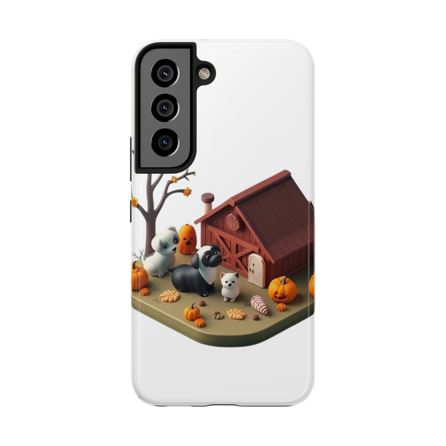 Cute Fall Farmhouse Phone Cases, Autumn Protection for Smartphones, Harvest-Themed Gift, Halloween Decor, Animal Print Cover