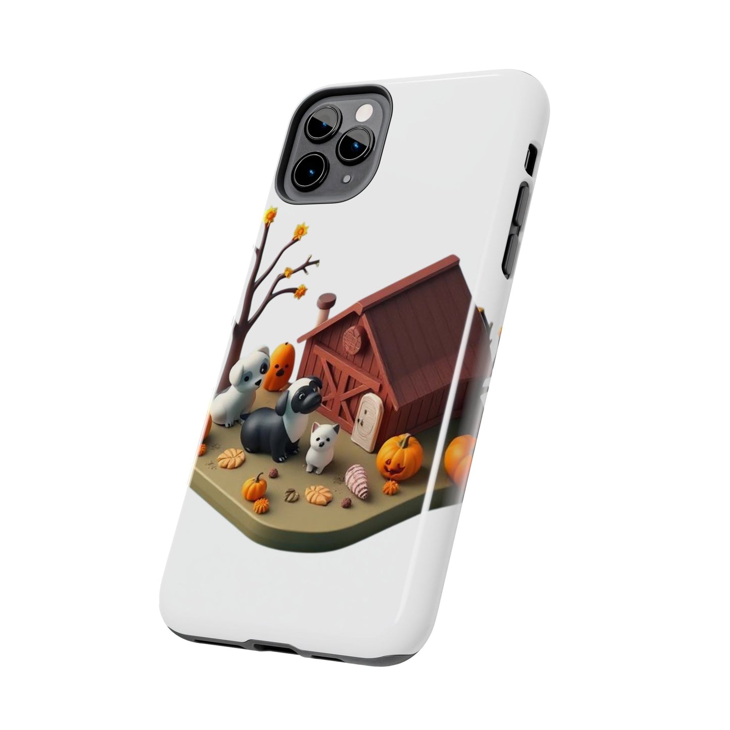 Cute Fall Farmhouse Phone Cases, Autumn Protection for Smartphones, Harvest-Themed Gift, Halloween Decor, Animal Print Cover