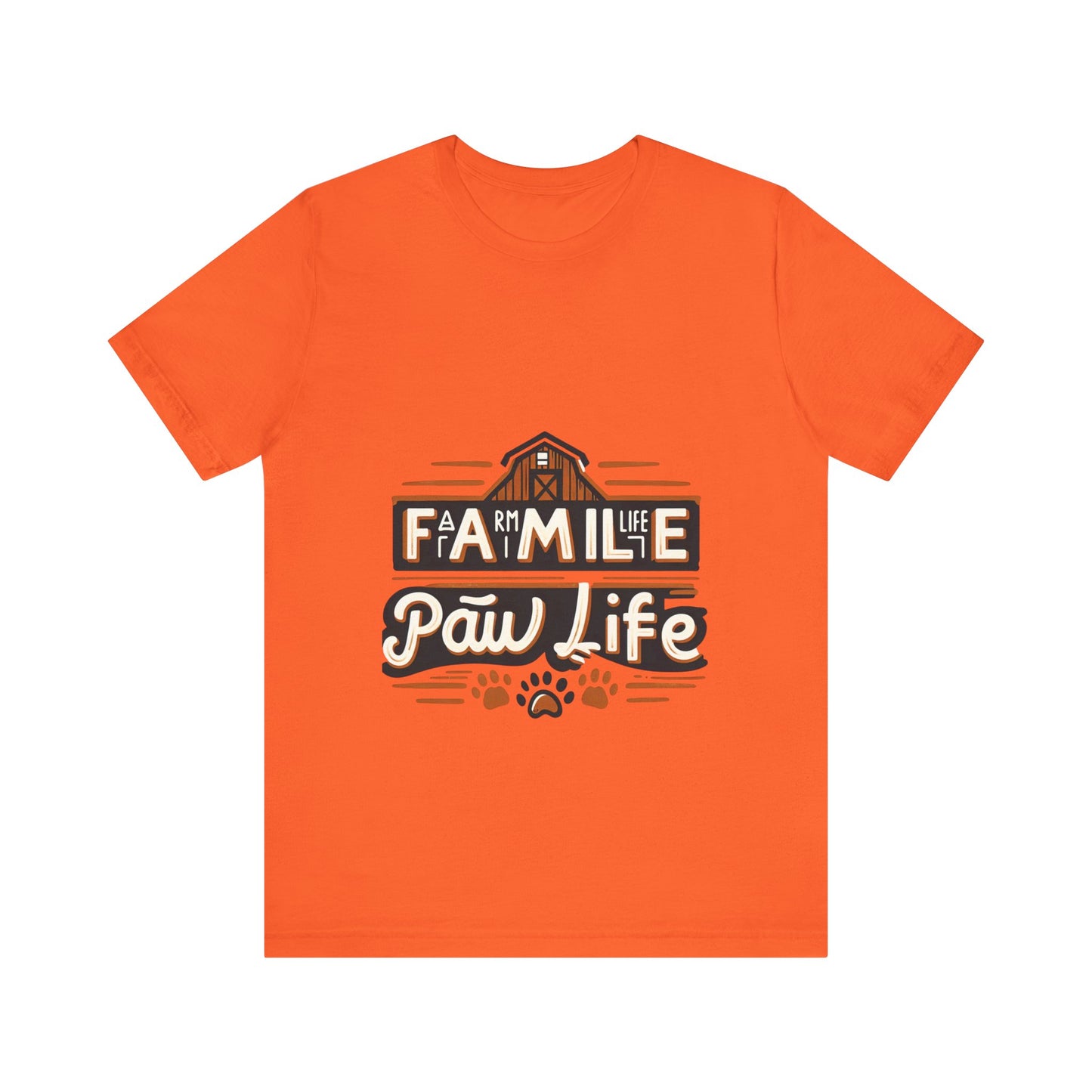 Unisex Jersey Short Sleeve Tee, Family Pet Shirt, Paw Life Graphic Top, Animal Lover Tee, Dog Mom Gift, Casual Wear for Pet Lovers