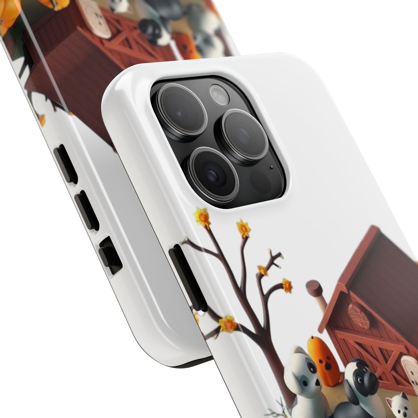 Cute Fall Farmhouse Phone Cases, Autumn Protection for Smartphones, Harvest-Themed Gift, Halloween Decor, Animal Print Cover