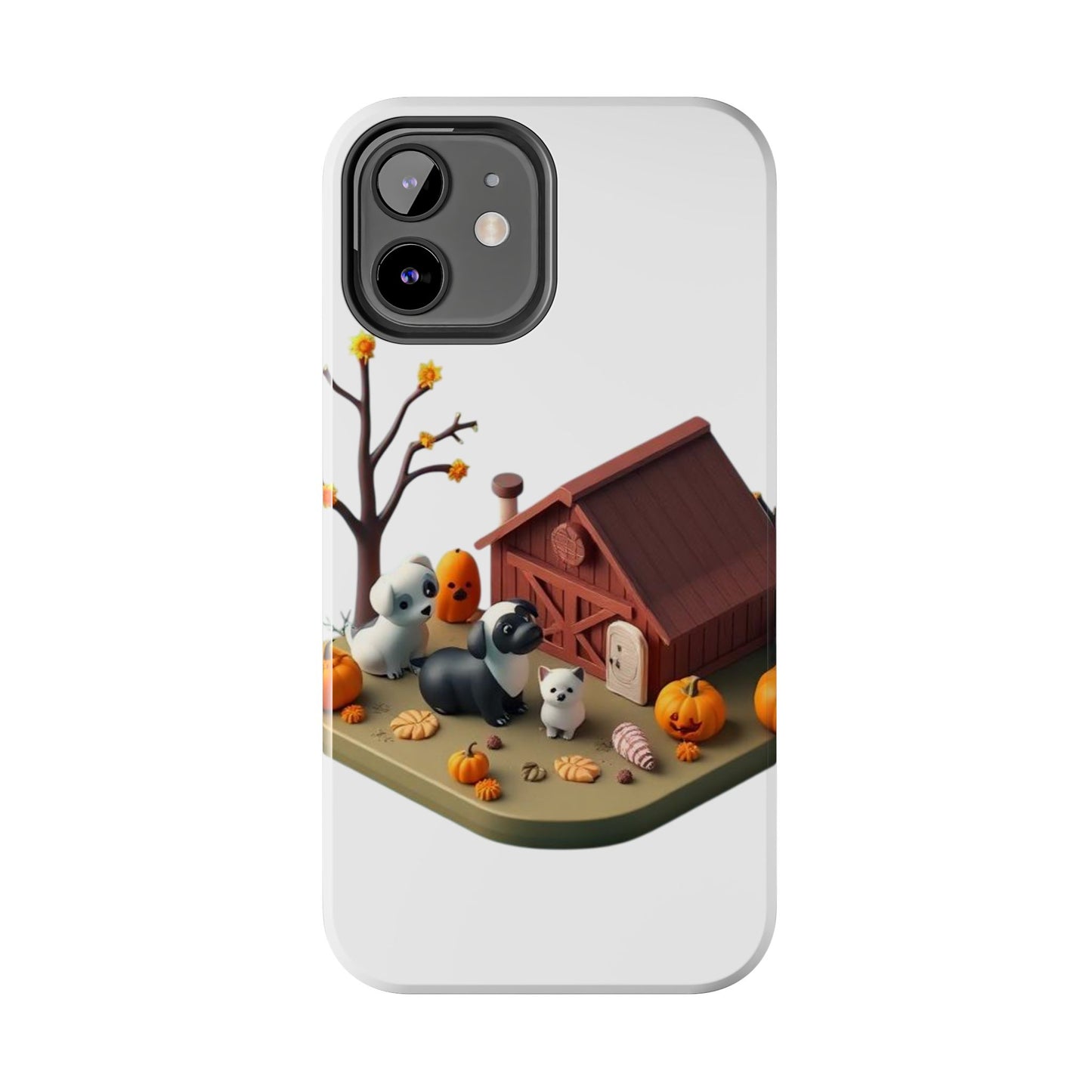 Cute Fall Farmhouse Phone Cases, Autumn Protection for Smartphones, Harvest-Themed Gift, Halloween Decor, Animal Print Cover