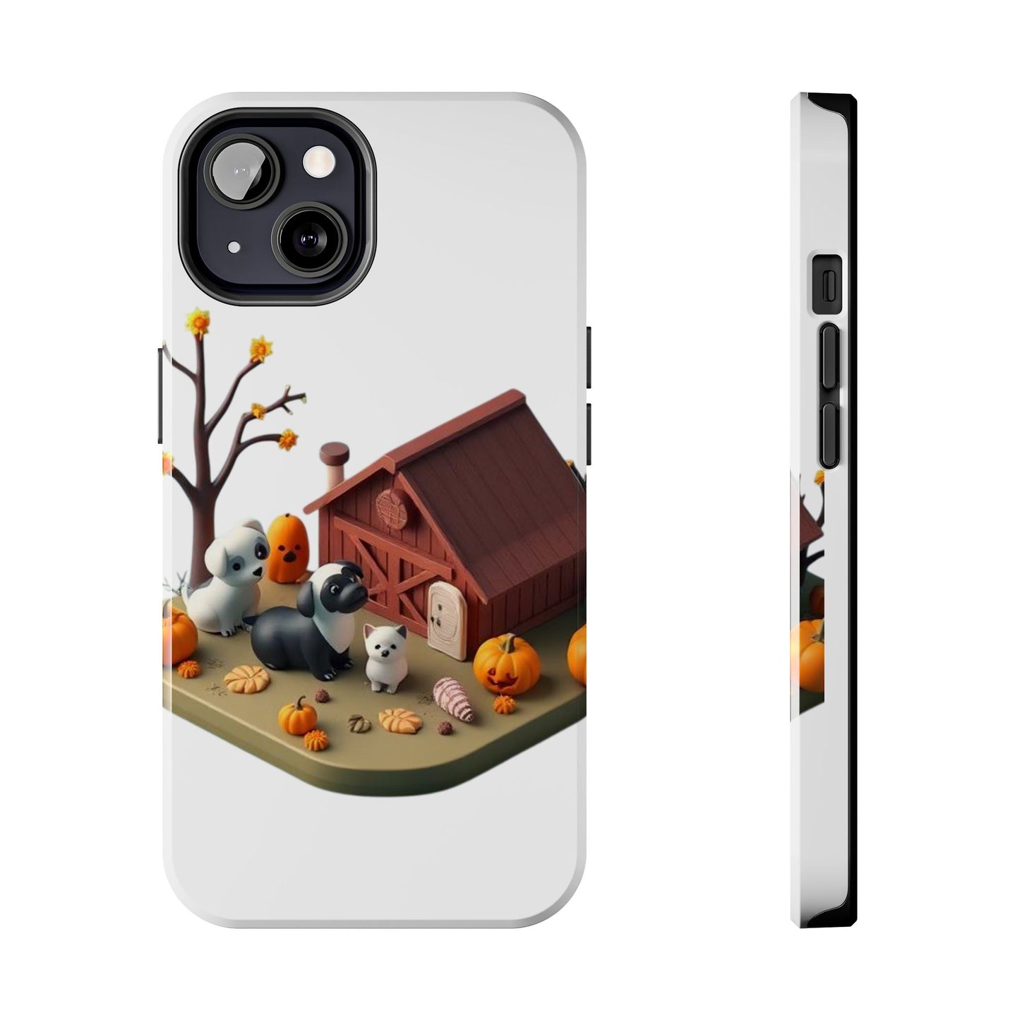 Cute Fall Farmhouse Phone Cases, Autumn Protection for Smartphones, Harvest-Themed Gift, Halloween Decor, Animal Print Cover