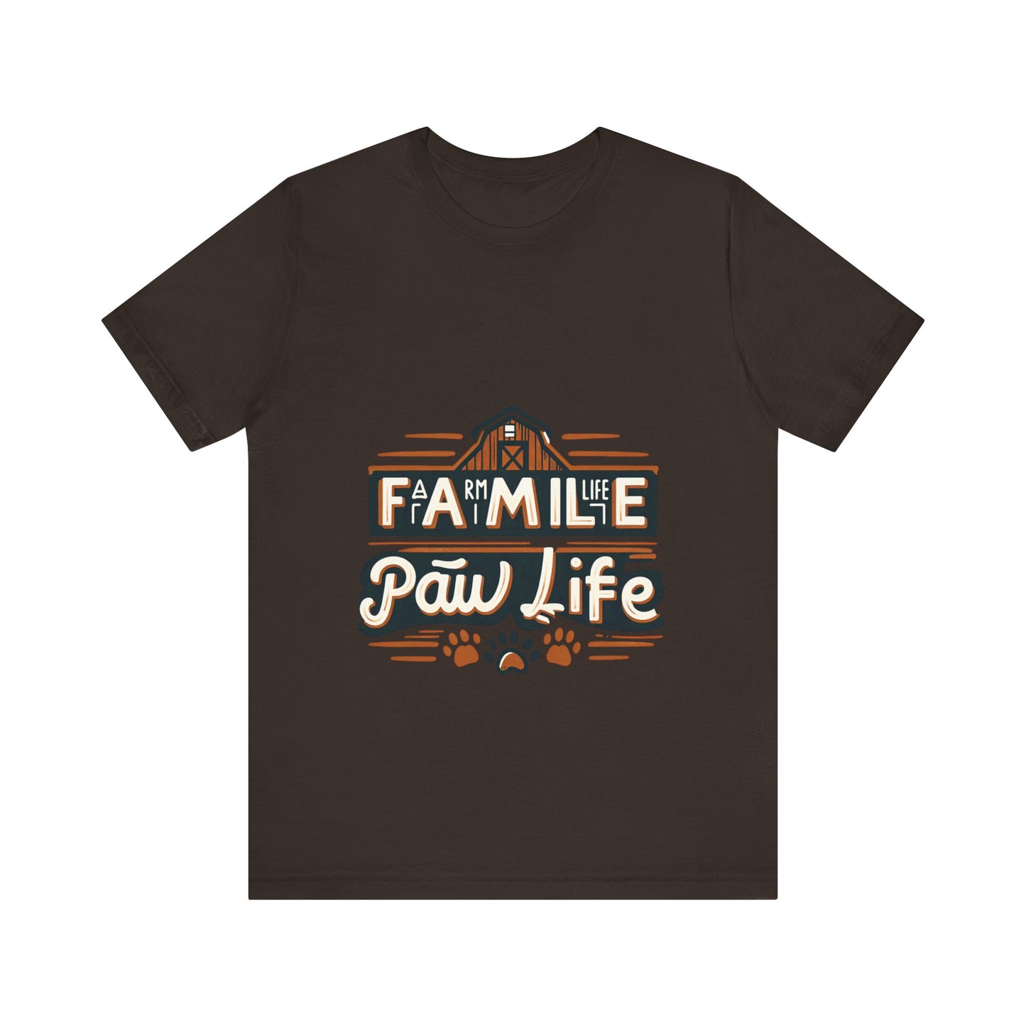 Unisex Jersey Short Sleeve Tee, Family Pet Shirt, Paw Life Graphic Top, Animal Lover Tee, Dog Mom Gift, Casual Wear for Pet Lovers