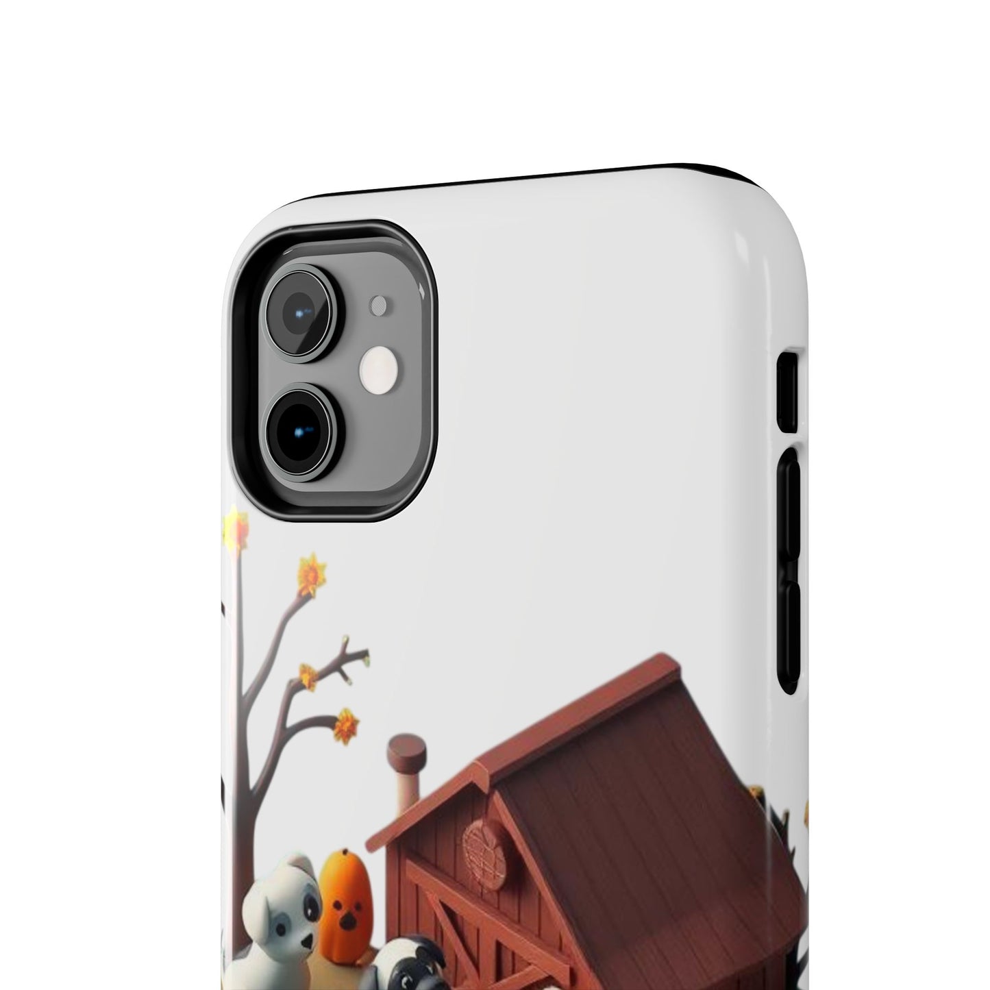 Cute Fall Farmhouse Phone Cases, Autumn Protection for Smartphones, Harvest-Themed Gift, Halloween Decor, Animal Print Cover