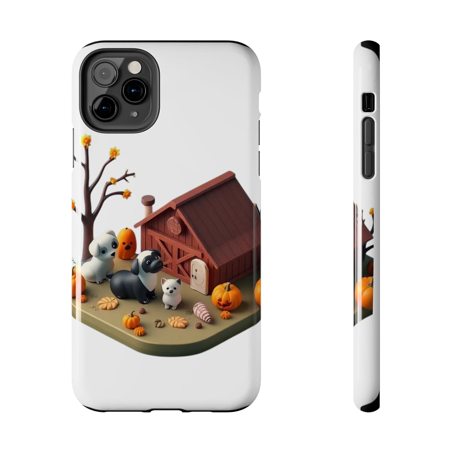 Cute Fall Farmhouse Phone Cases, Autumn Protection for Smartphones, Harvest-Themed Gift, Halloween Decor, Animal Print Cover