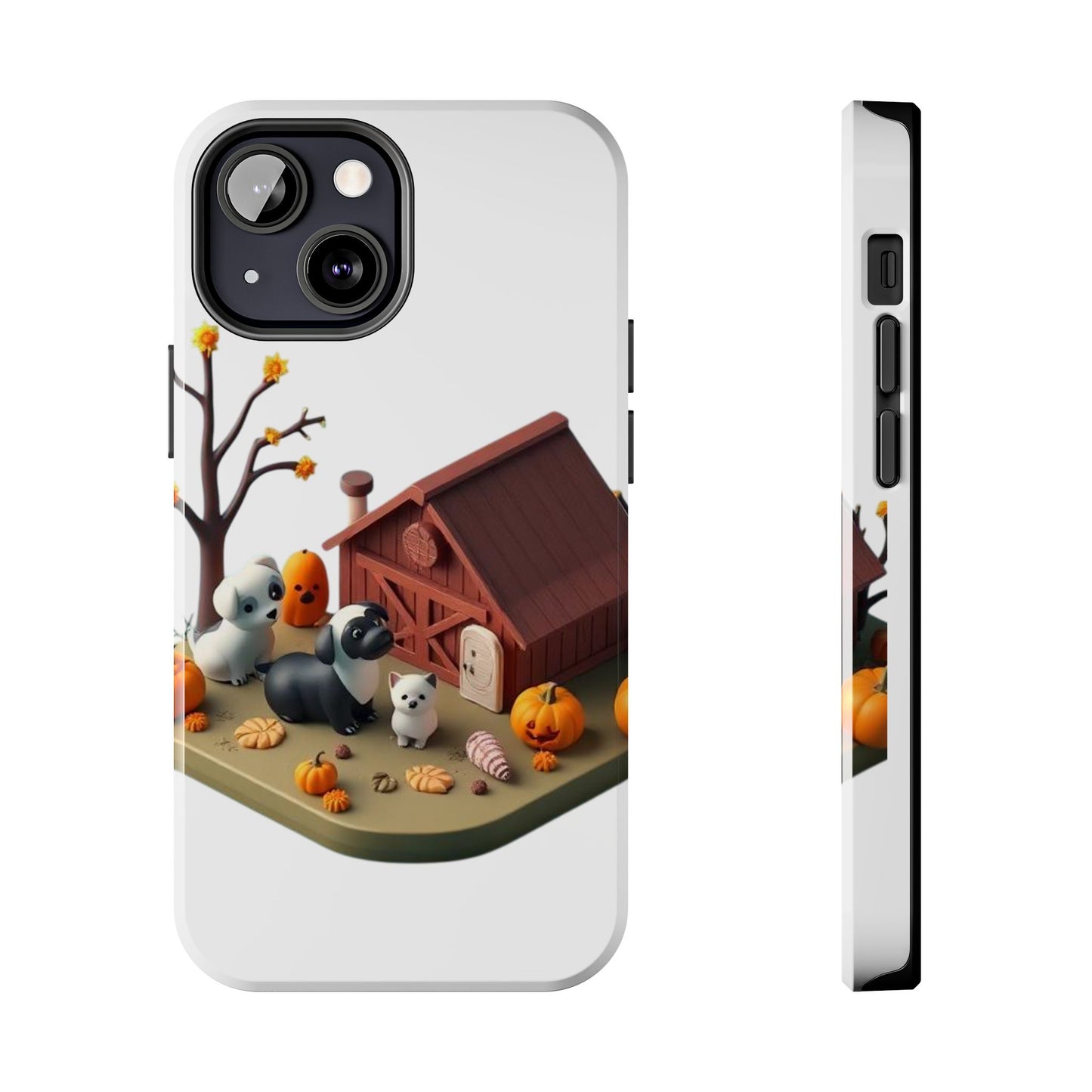 Cute Fall Farmhouse Phone Cases, Autumn Protection for Smartphones, Harvest-Themed Gift, Halloween Decor, Animal Print Cover