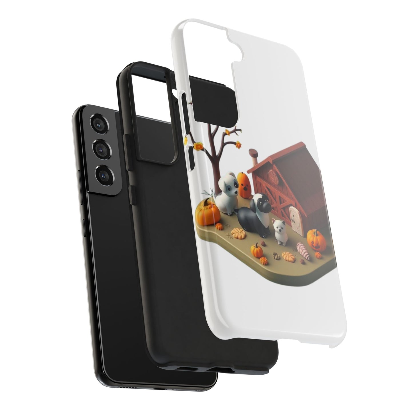 Cute Fall Farmhouse Phone Cases, Autumn Protection for Smartphones, Harvest-Themed Gift, Halloween Decor, Animal Print Cover