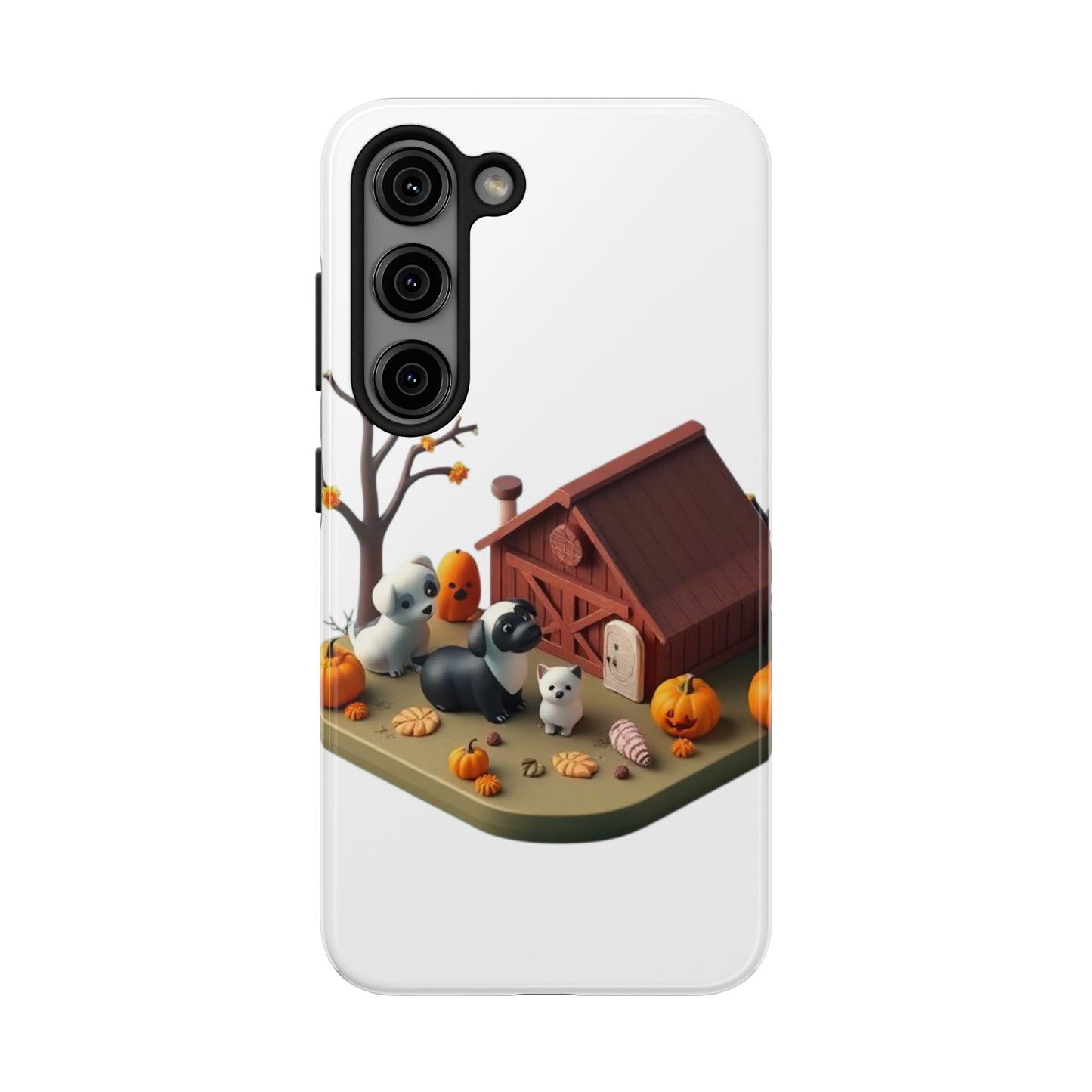Cute Fall Farmhouse Phone Cases, Autumn Protection for Smartphones, Harvest-Themed Gift, Halloween Decor, Animal Print Cover