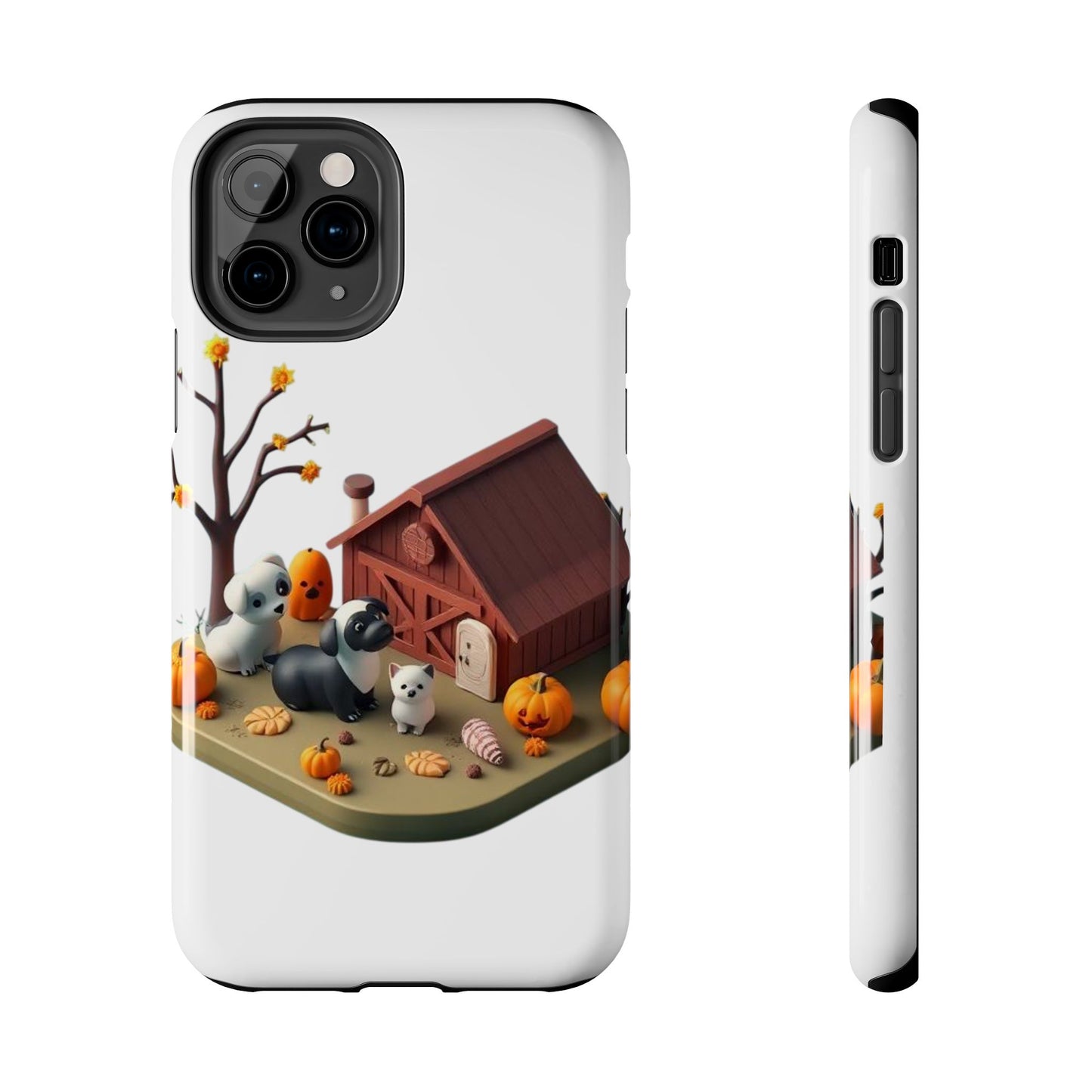 Cute Fall Farmhouse Phone Cases, Autumn Protection for Smartphones, Harvest-Themed Gift, Halloween Decor, Animal Print Cover