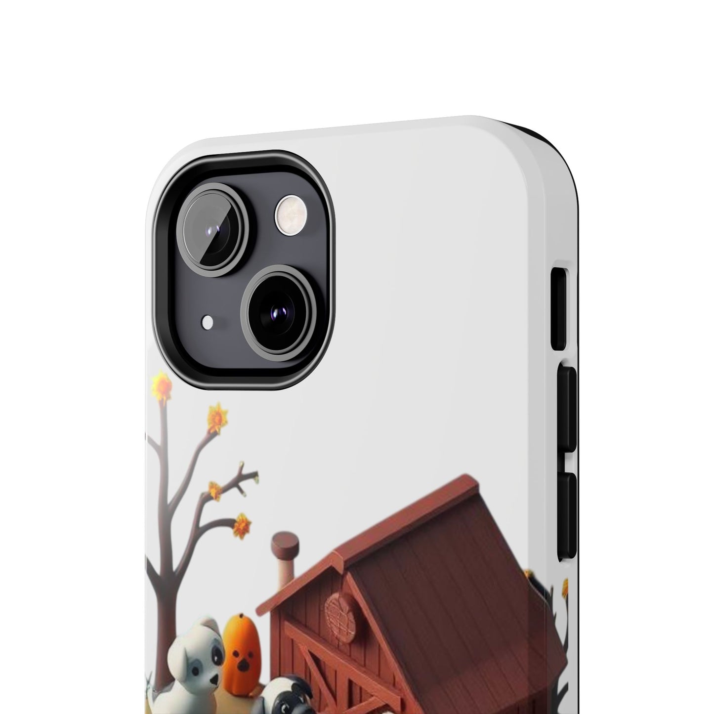 Cute Fall Farmhouse Phone Cases, Autumn Protection for Smartphones, Harvest-Themed Gift, Halloween Decor, Animal Print Cover