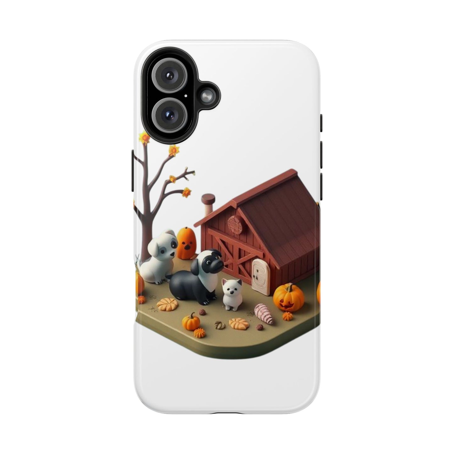 Cute Fall Farmhouse Phone Cases, Autumn Protection for Smartphones, Harvest-Themed Gift, Halloween Decor, Animal Print Cover
