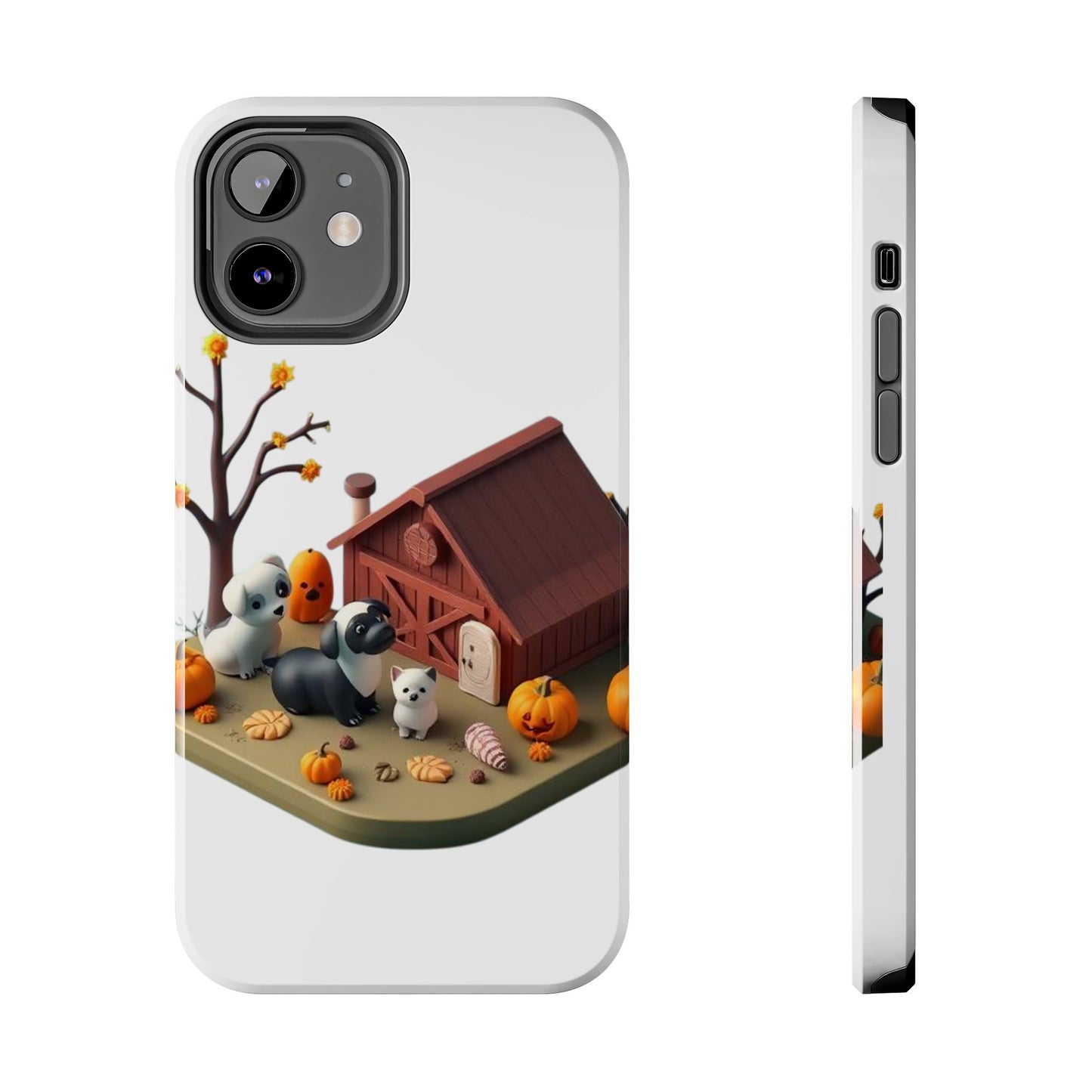 Cute Fall Farmhouse Phone Cases, Autumn Protection for Smartphones, Harvest-Themed Gift, Halloween Decor, Animal Print Cover