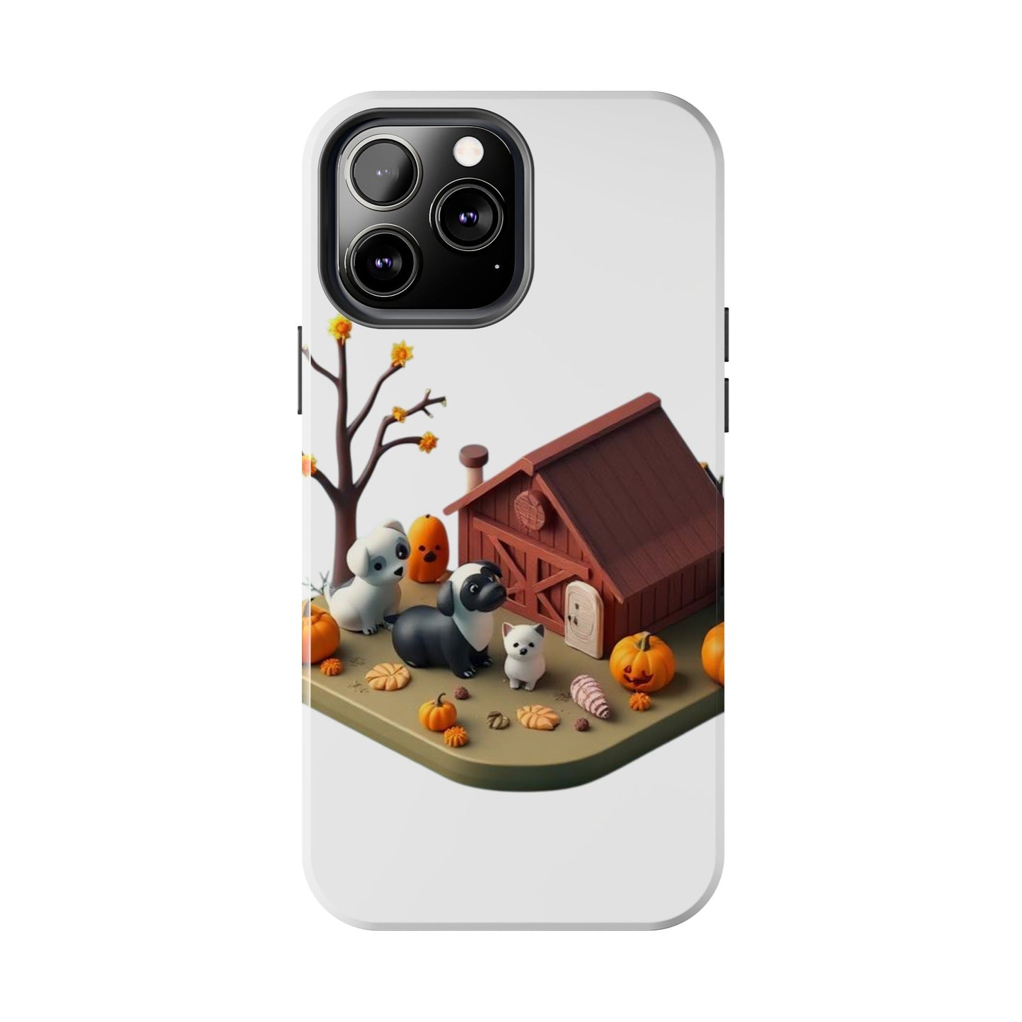 Cute Fall Farmhouse Phone Cases, Autumn Protection for Smartphones, Harvest-Themed Gift, Halloween Decor, Animal Print Cover
