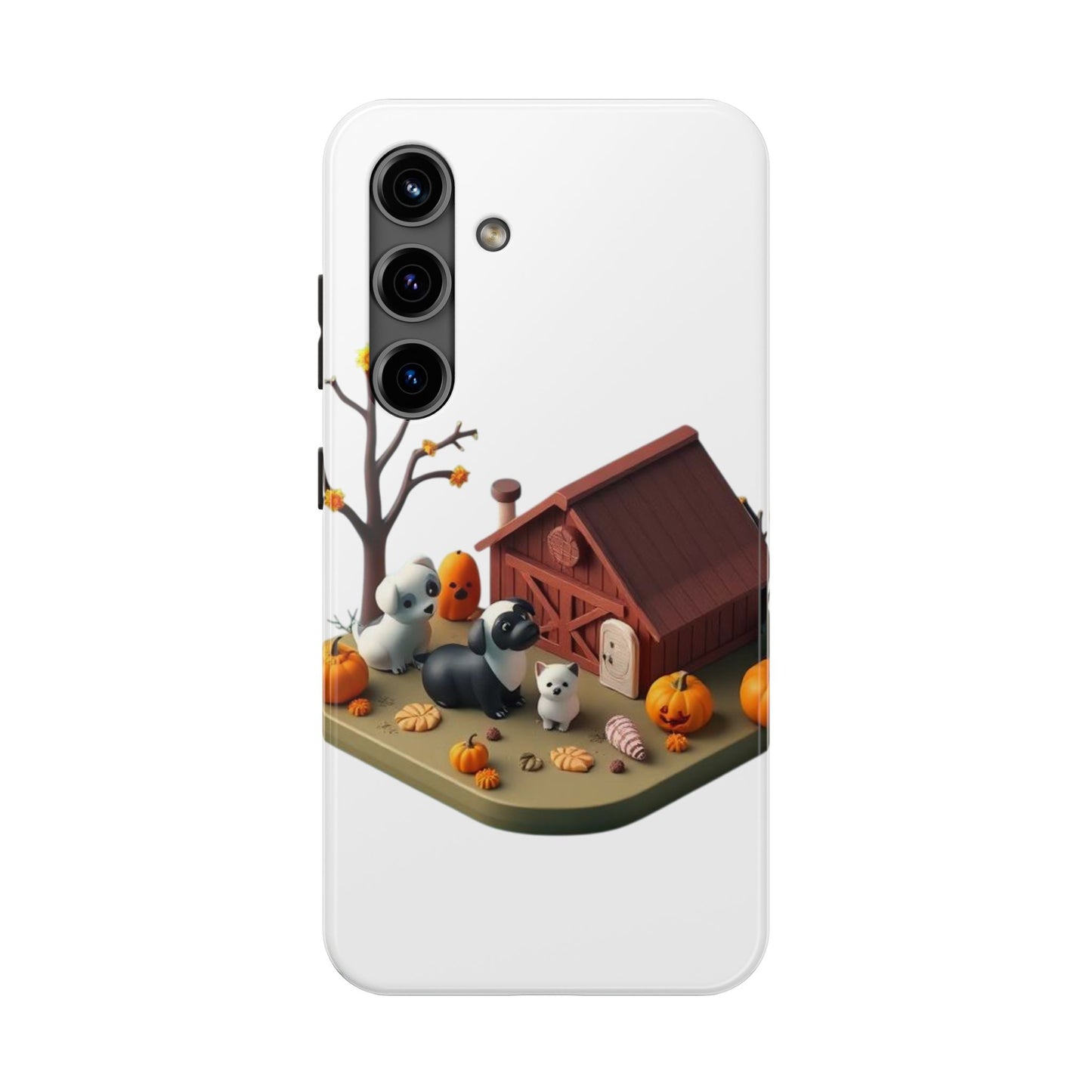 Cute Fall Farmhouse Phone Cases, Autumn Protection for Smartphones, Harvest-Themed Gift, Halloween Decor, Animal Print Cover