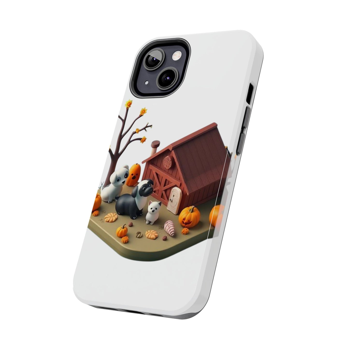 Cute Fall Farmhouse Phone Cases, Autumn Protection for Smartphones, Harvest-Themed Gift, Halloween Decor, Animal Print Cover