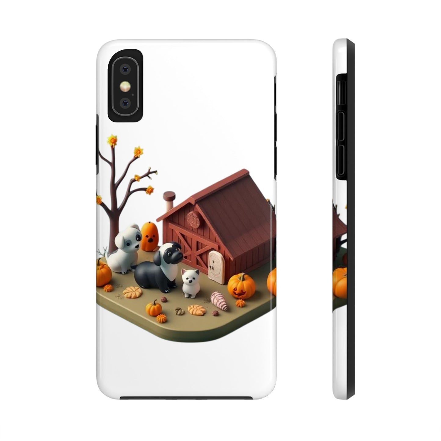 Cute Fall Farmhouse Phone Cases, Autumn Protection for Smartphones, Harvest-Themed Gift, Halloween Decor, Animal Print Cover