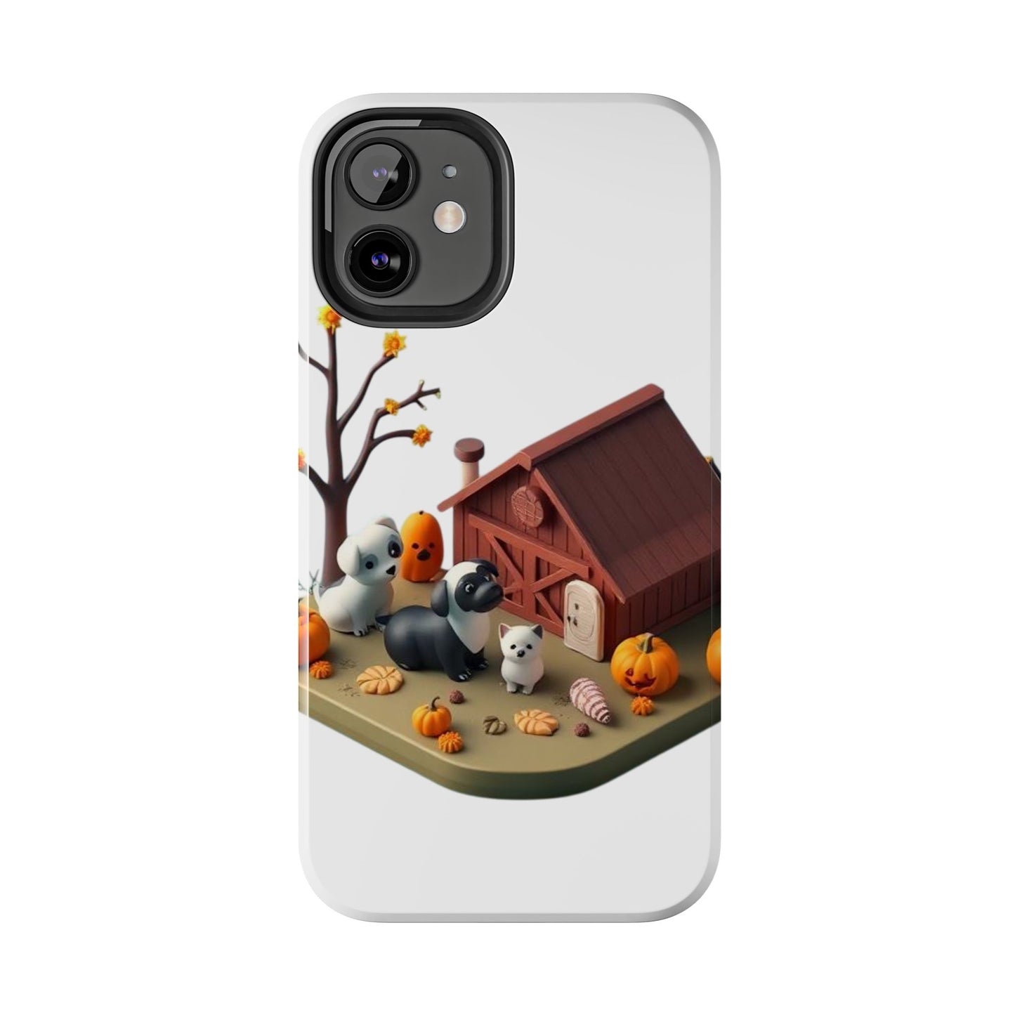 Cute Fall Farmhouse Phone Cases, Autumn Protection for Smartphones, Harvest-Themed Gift, Halloween Decor, Animal Print Cover