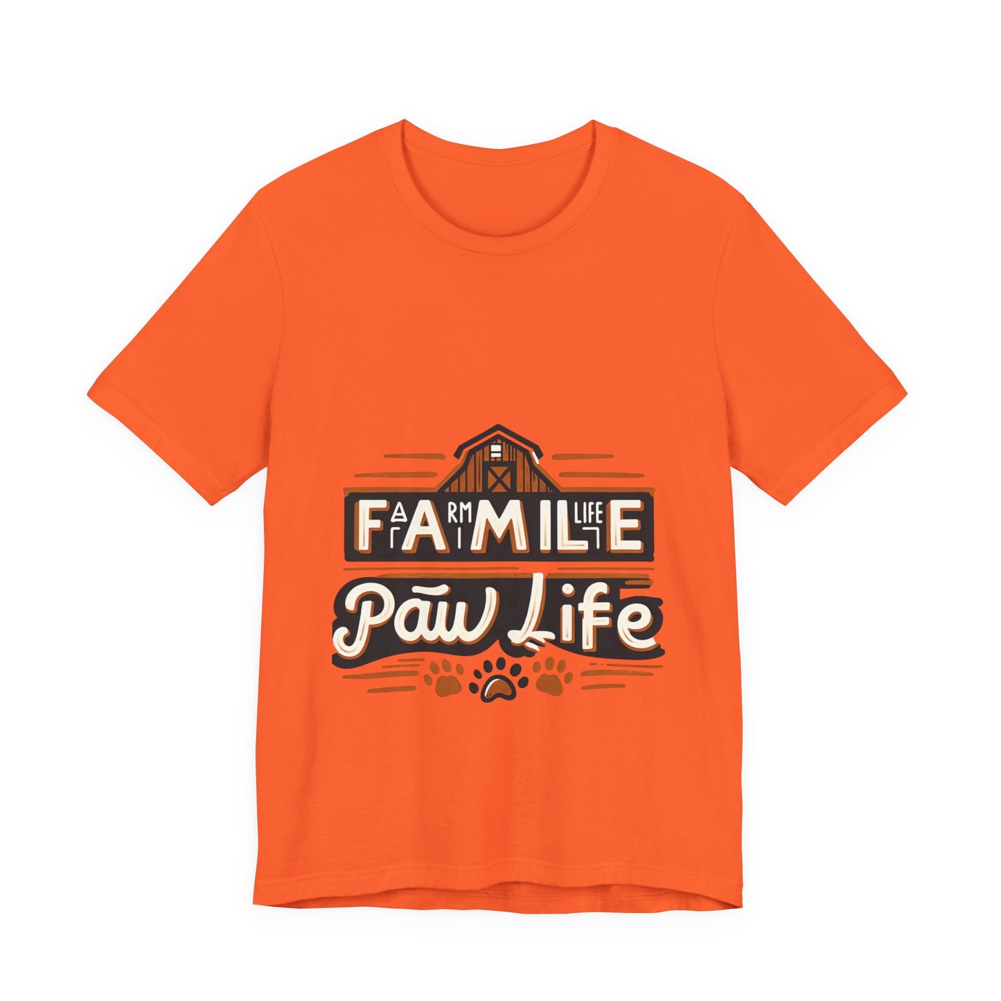 Unisex Jersey Short Sleeve Tee, Family Pet Shirt, Paw Life Graphic Top, Animal Lover Tee, Dog Mom Gift, Casual Wear for Pet Lovers