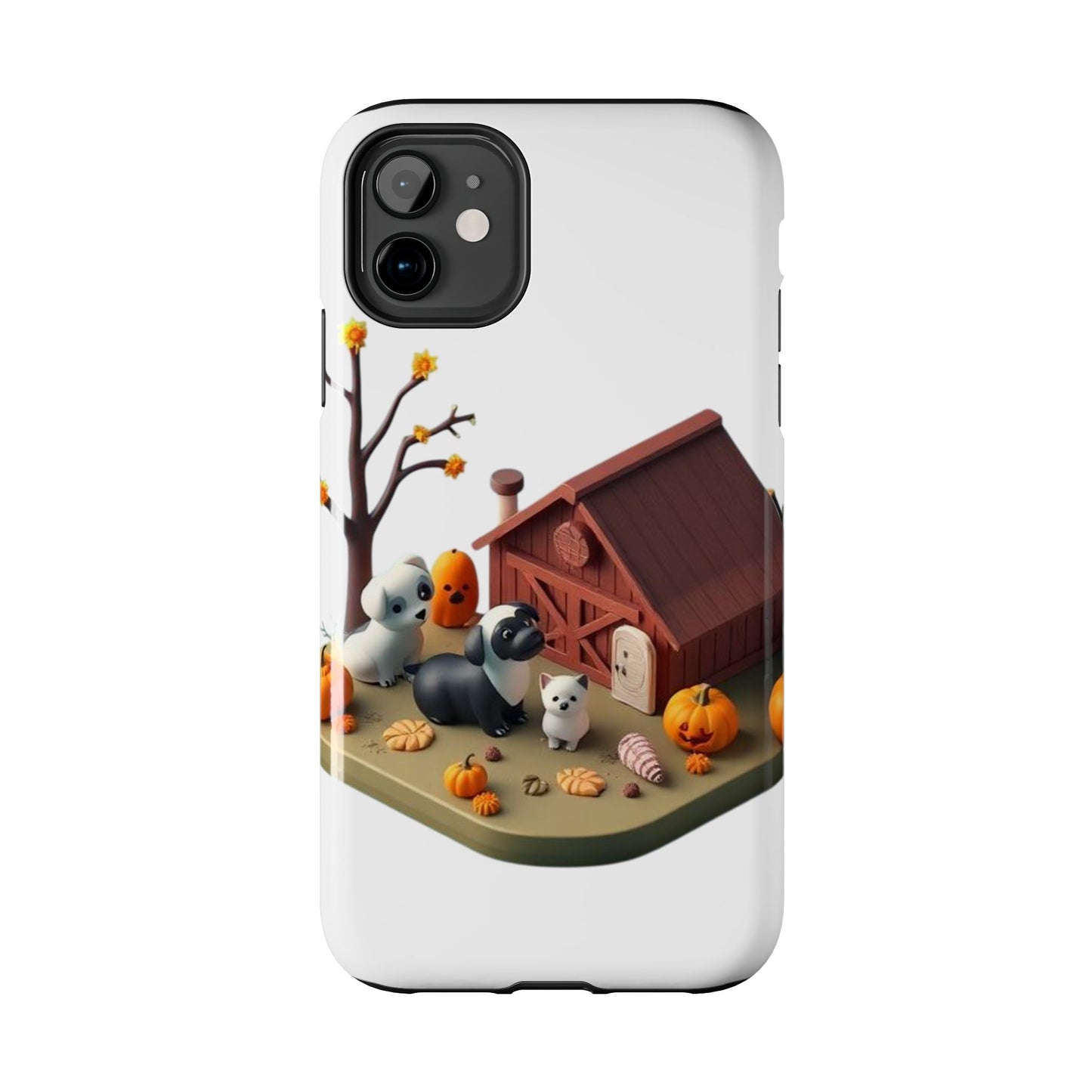 Cute Fall Farmhouse Phone Cases, Autumn Protection for Smartphones, Harvest-Themed Gift, Halloween Decor, Animal Print Cover