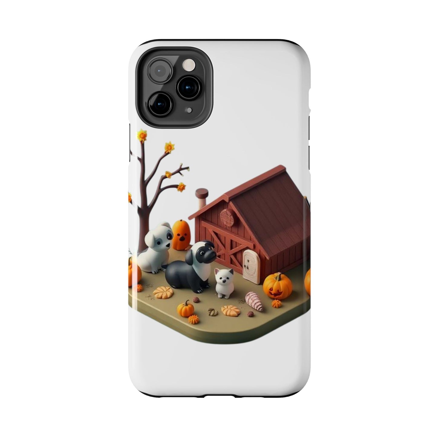 Cute Fall Farmhouse Phone Cases, Autumn Protection for Smartphones, Harvest-Themed Gift, Halloween Decor, Animal Print Cover