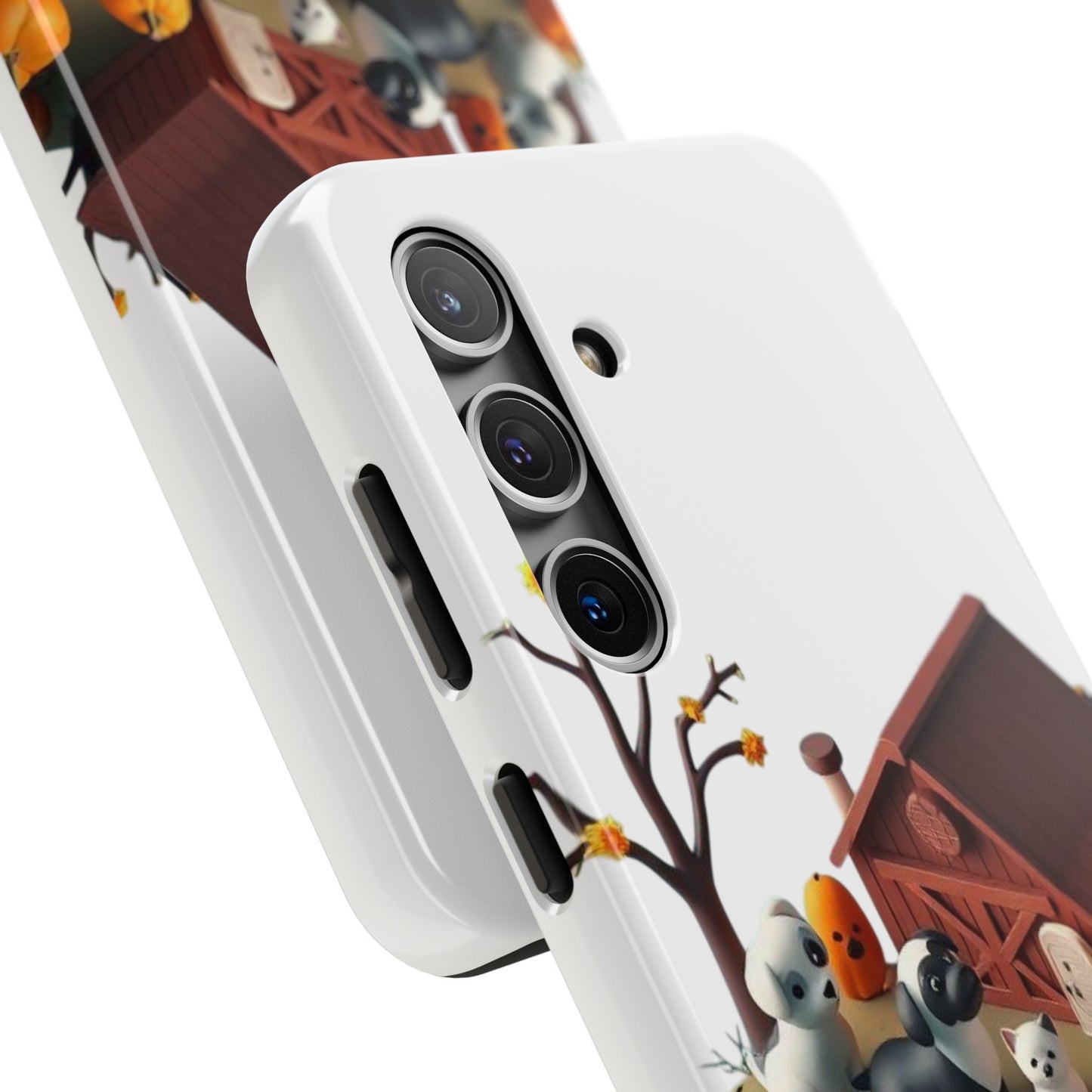 Cute Fall Farmhouse Phone Cases, Autumn Protection for Smartphones, Harvest-Themed Gift, Halloween Decor, Animal Print Cover
