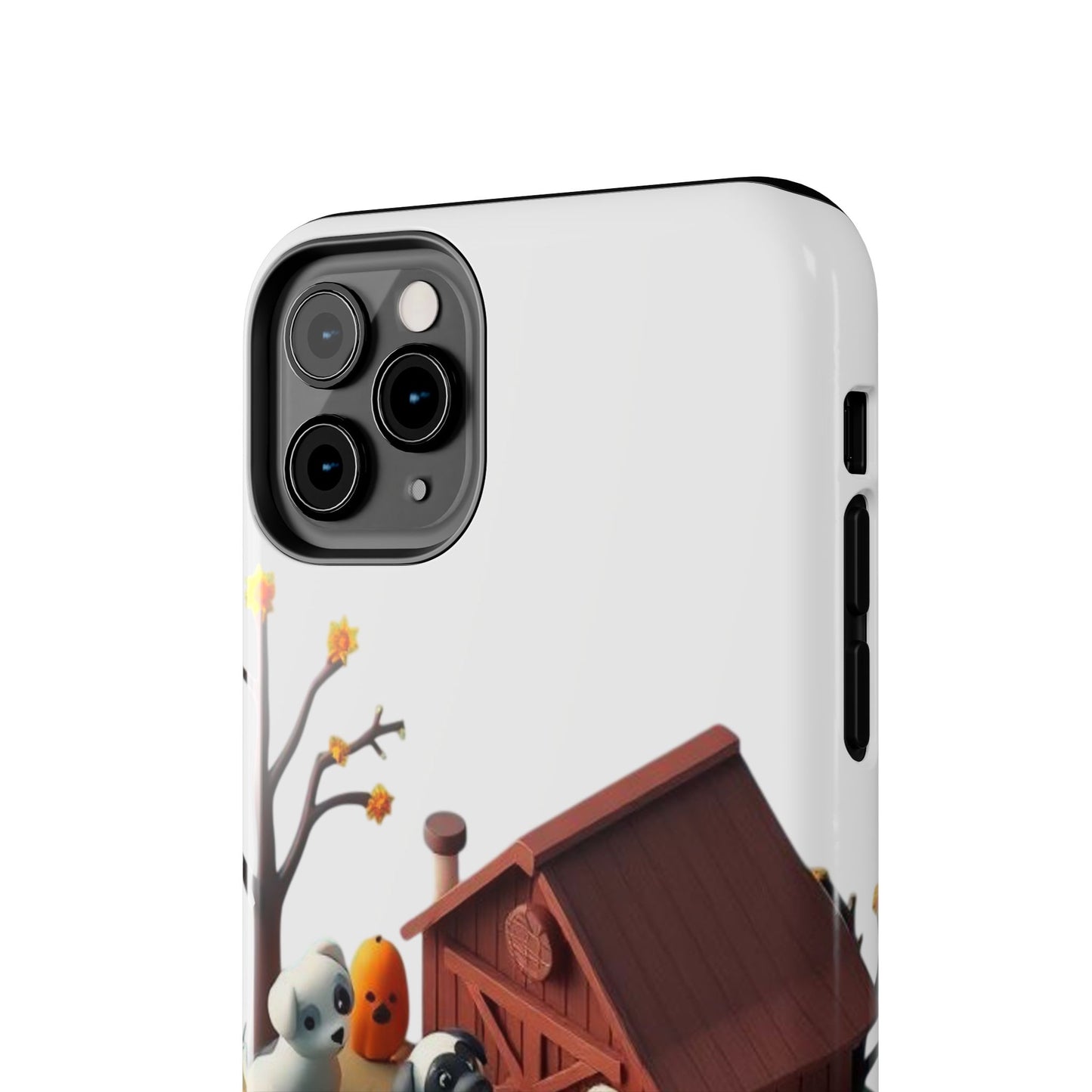 Cute Fall Farmhouse Phone Cases, Autumn Protection for Smartphones, Harvest-Themed Gift, Halloween Decor, Animal Print Cover
