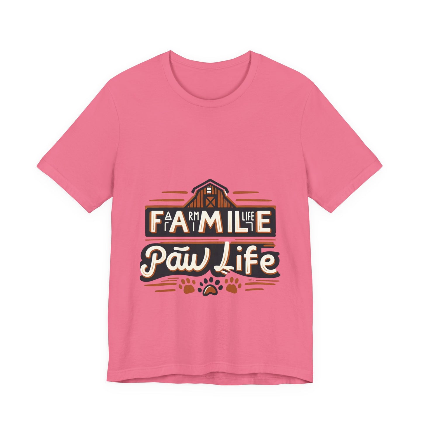 Unisex Jersey Short Sleeve Tee, Family Pet Shirt, Paw Life Graphic Top, Animal Lover Tee, Dog Mom Gift, Casual Wear for Pet Lovers