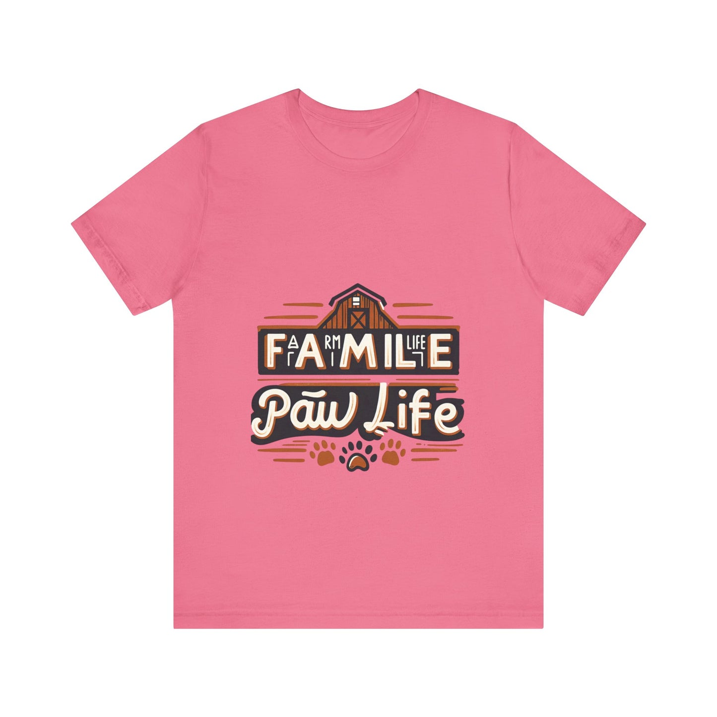 Unisex Jersey Short Sleeve Tee, Family Pet Shirt, Paw Life Graphic Top, Animal Lover Tee, Dog Mom Gift, Casual Wear for Pet Lovers