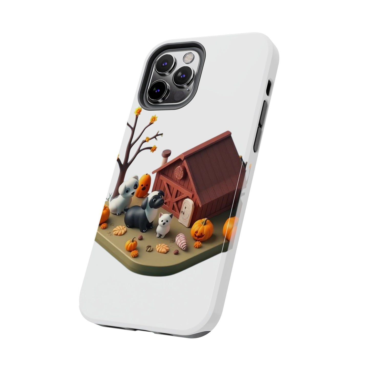 Cute Fall Farmhouse Phone Cases, Autumn Protection for Smartphones, Harvest-Themed Gift, Halloween Decor, Animal Print Cover