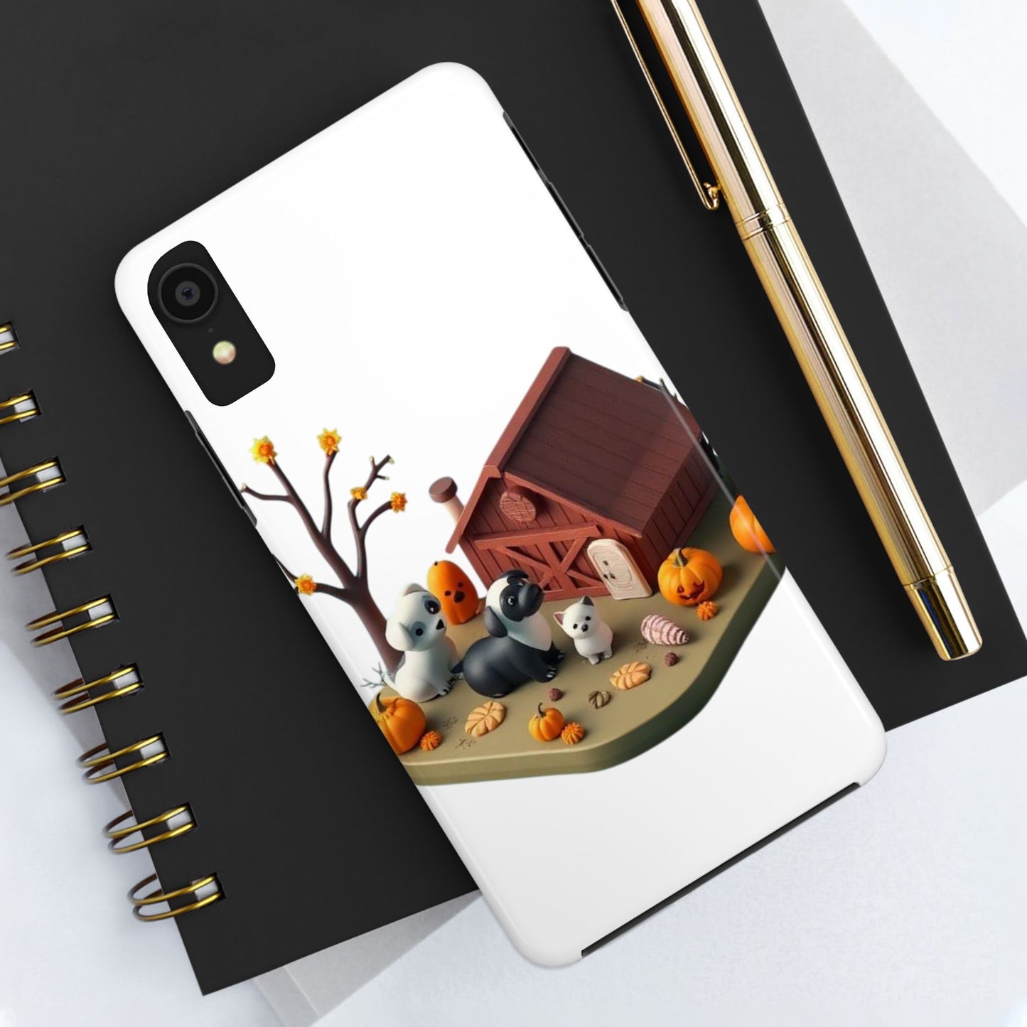 Cute Fall Farmhouse Phone Cases, Autumn Protection for Smartphones, Harvest-Themed Gift, Halloween Decor, Animal Print Cover