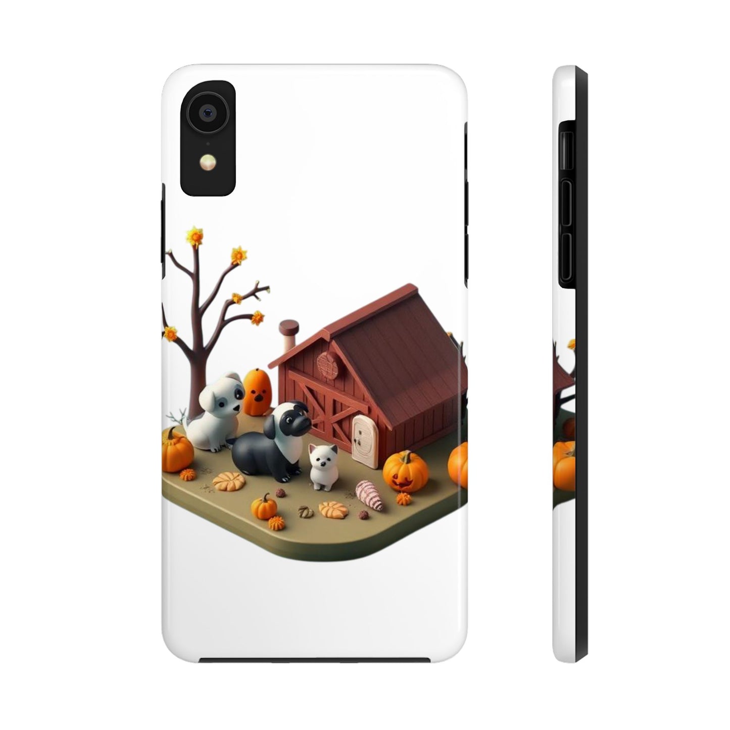Cute Fall Farmhouse Phone Cases, Autumn Protection for Smartphones, Harvest-Themed Gift, Halloween Decor, Animal Print Cover